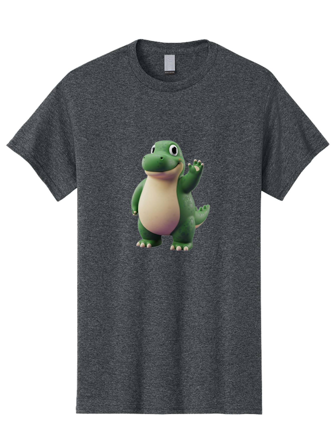Arlo Men'S Graphic Tee, 100% Cotton, Comfortable Casual Summer Wear, Machine Washable, Cartoon Alligator, Friendly Alligator, Green Alligator, Waving Alligator, Cute Reptile, Animated Character, Smiling Creature, Children'S Character, Bae356 15