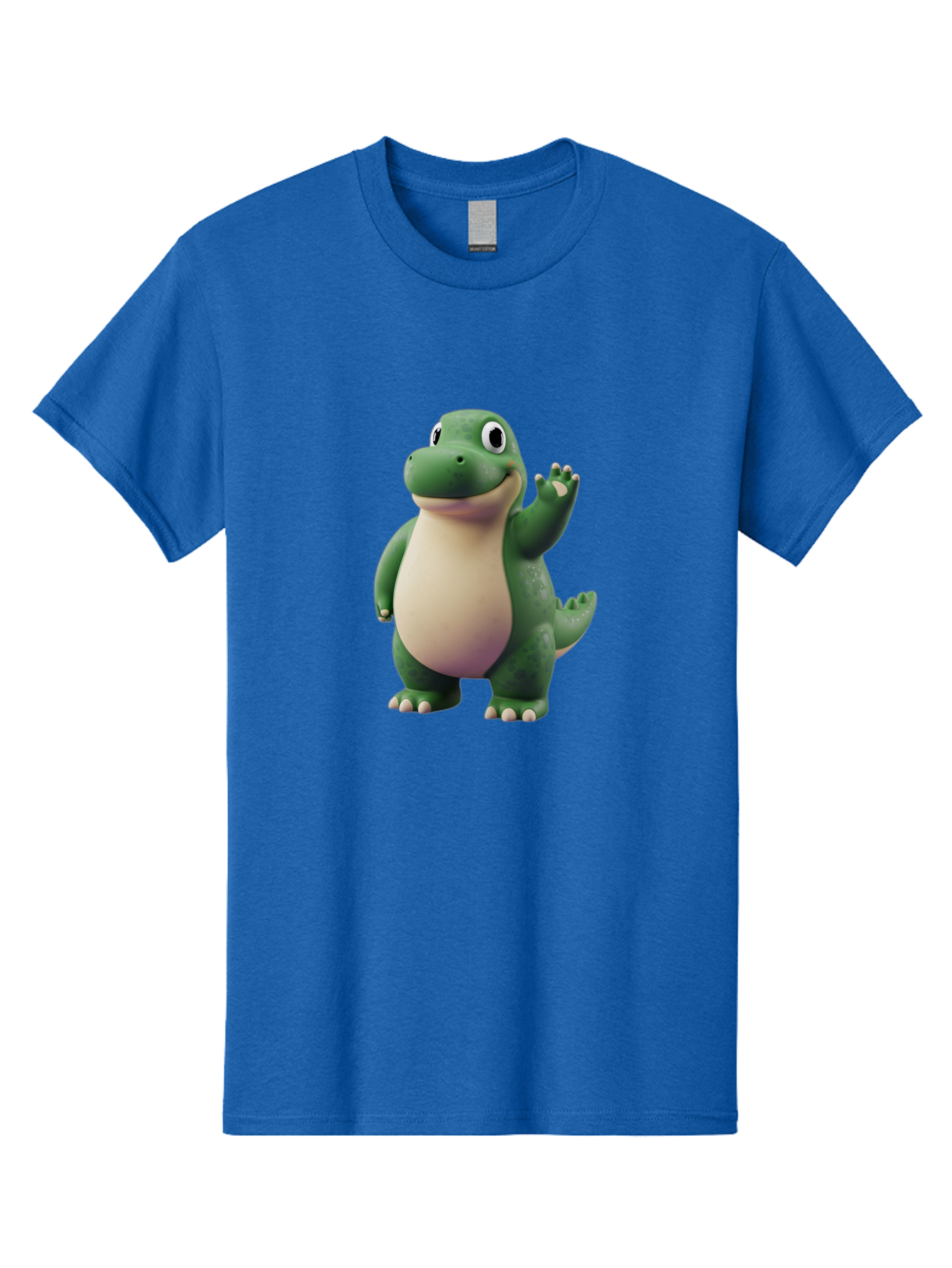 Arlo Men'S Graphic Tee, 100% Cotton, Comfortable Casual Summer Wear, Machine Washable, Cartoon Alligator, Friendly Alligator, Green Alligator, Waving Alligator, Cute Reptile, Animated Character, Smiling Creature, Children'S Character, Bae356 10