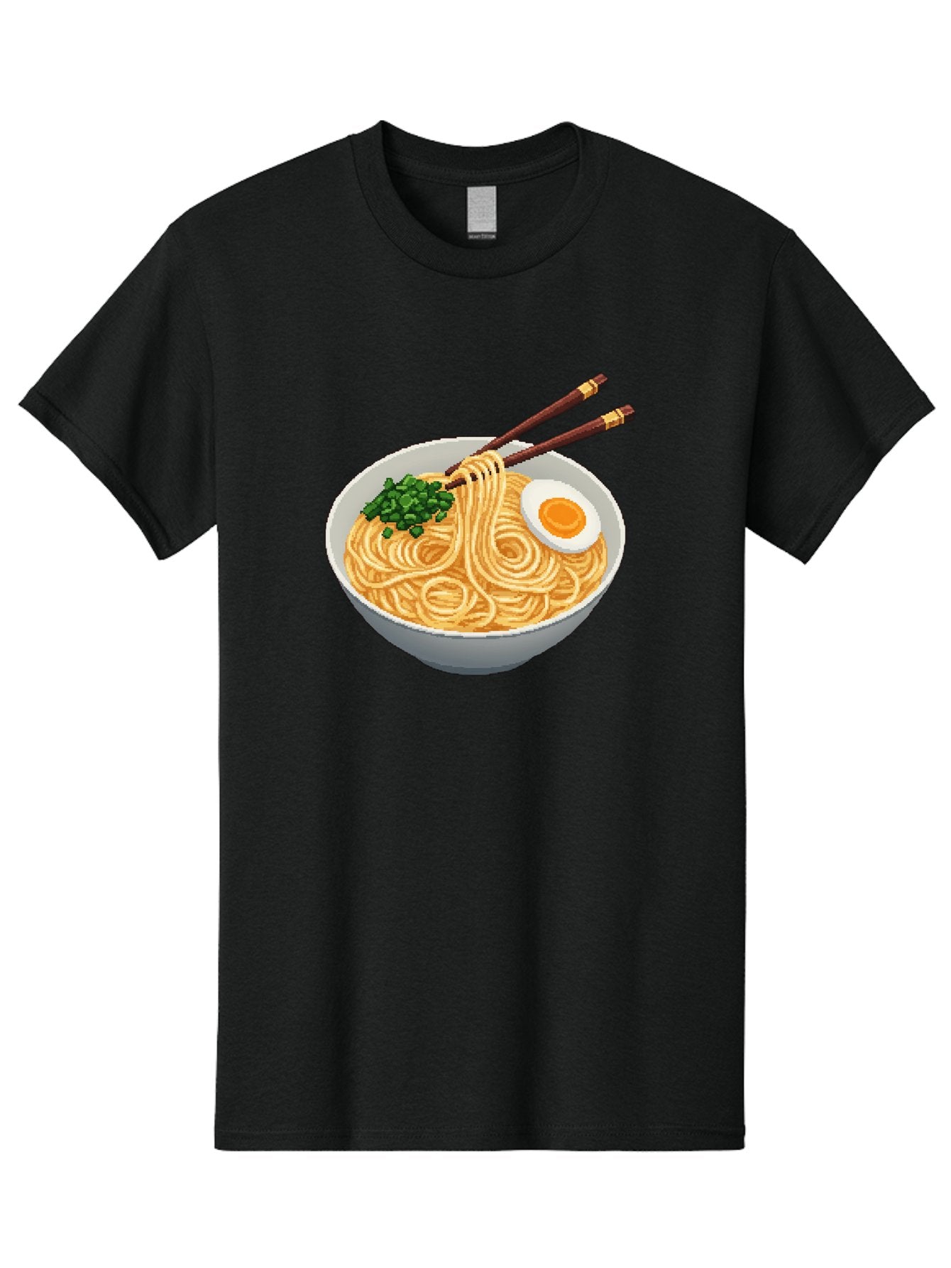 Bowl-Of-Ramen-1 Men'S Graphic Tee, 100% Cotton, Comfortable Casual Summer Wear, Machine Washable, Steaming Bowl Of Ramen, Noodles, Boiled Egg, Green Onions, Chopsticks, Japanese Cuisine, Comfort Food, Savory Dish, Noodle Soup Bae361 12