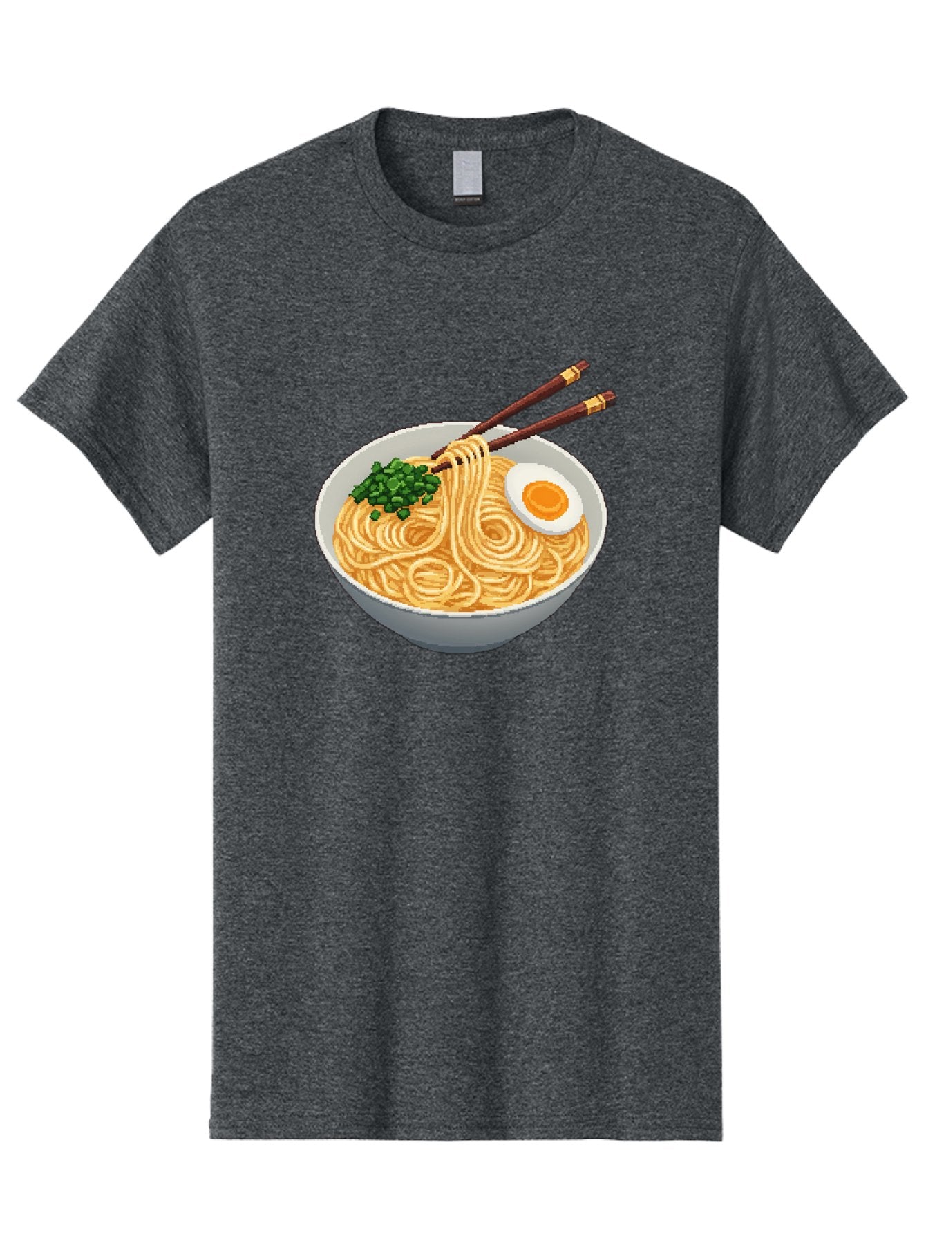 Bowl-Of-Ramen-1 Men'S Graphic Tee, 100% Cotton, Comfortable Casual Summer Wear, Machine Washable, Steaming Bowl Of Ramen, Noodles, Boiled Egg, Green Onions, Chopsticks, Japanese Cuisine, Comfort Food, Savory Dish, Noodle Soup Bae361 7