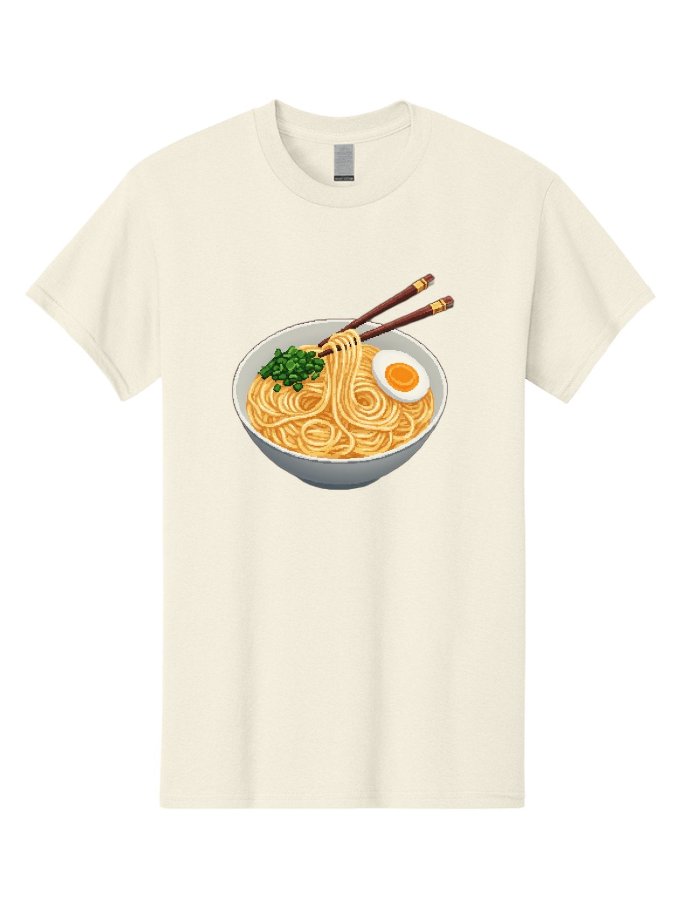 Bowl-Of-Ramen-1 Men'S Graphic Tee, 100% Cotton, Comfortable Casual Summer Wear, Machine Washable, Steaming Bowl Of Ramen, Noodles, Boiled Egg, Green Onions, Chopsticks, Japanese Cuisine, Comfort Food, Savory Dish, Noodle Soup Bae361 9