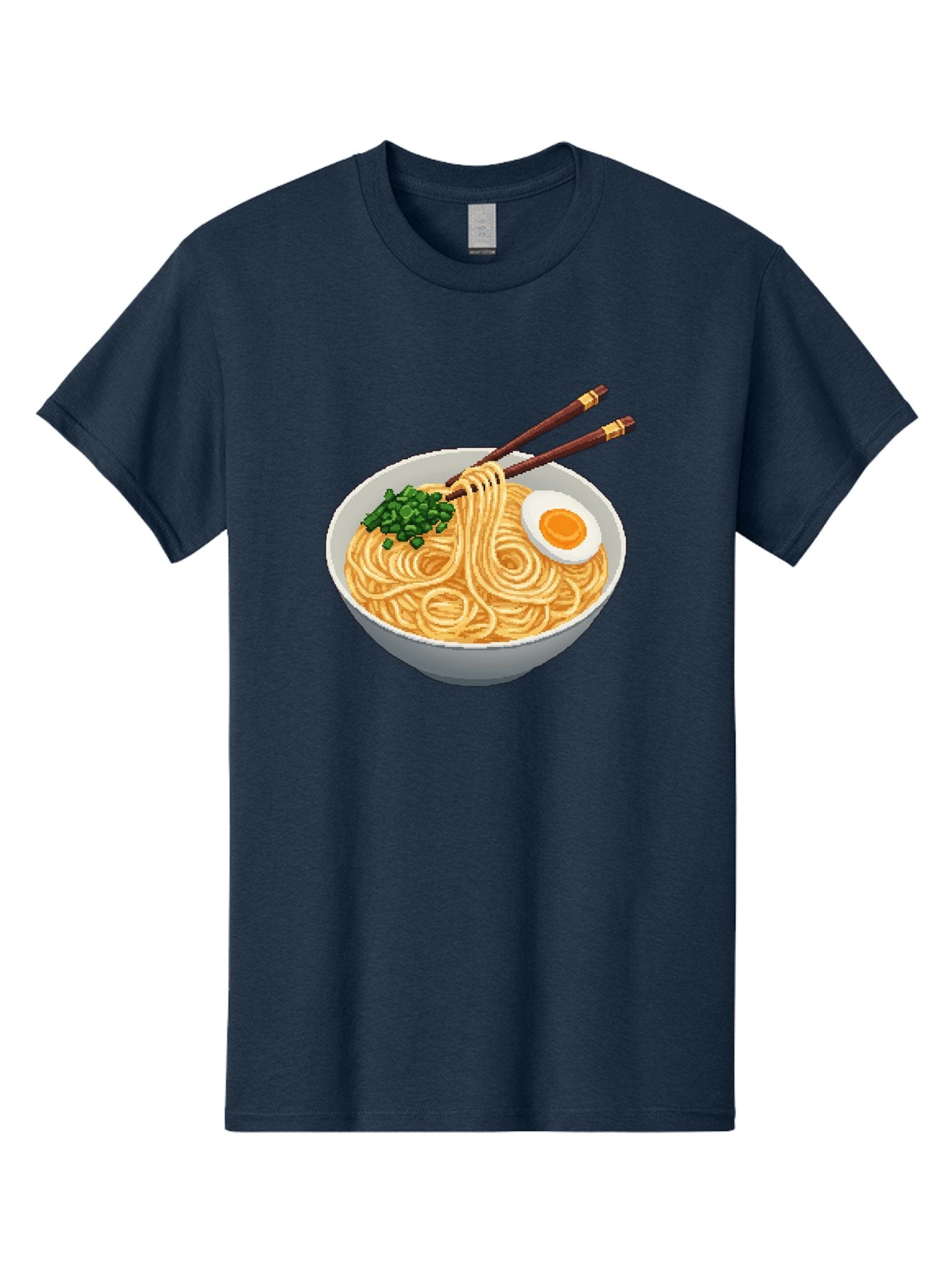 Bowl-Of-Ramen-1 Men'S Graphic Tee, 100% Cotton, Comfortable Casual Summer Wear, Machine Washable, Steaming Bowl Of Ramen, Noodles, Boiled Egg, Green Onions, Chopsticks, Japanese Cuisine, Comfort Food, Savory Dish, Noodle Soup Bae361 10