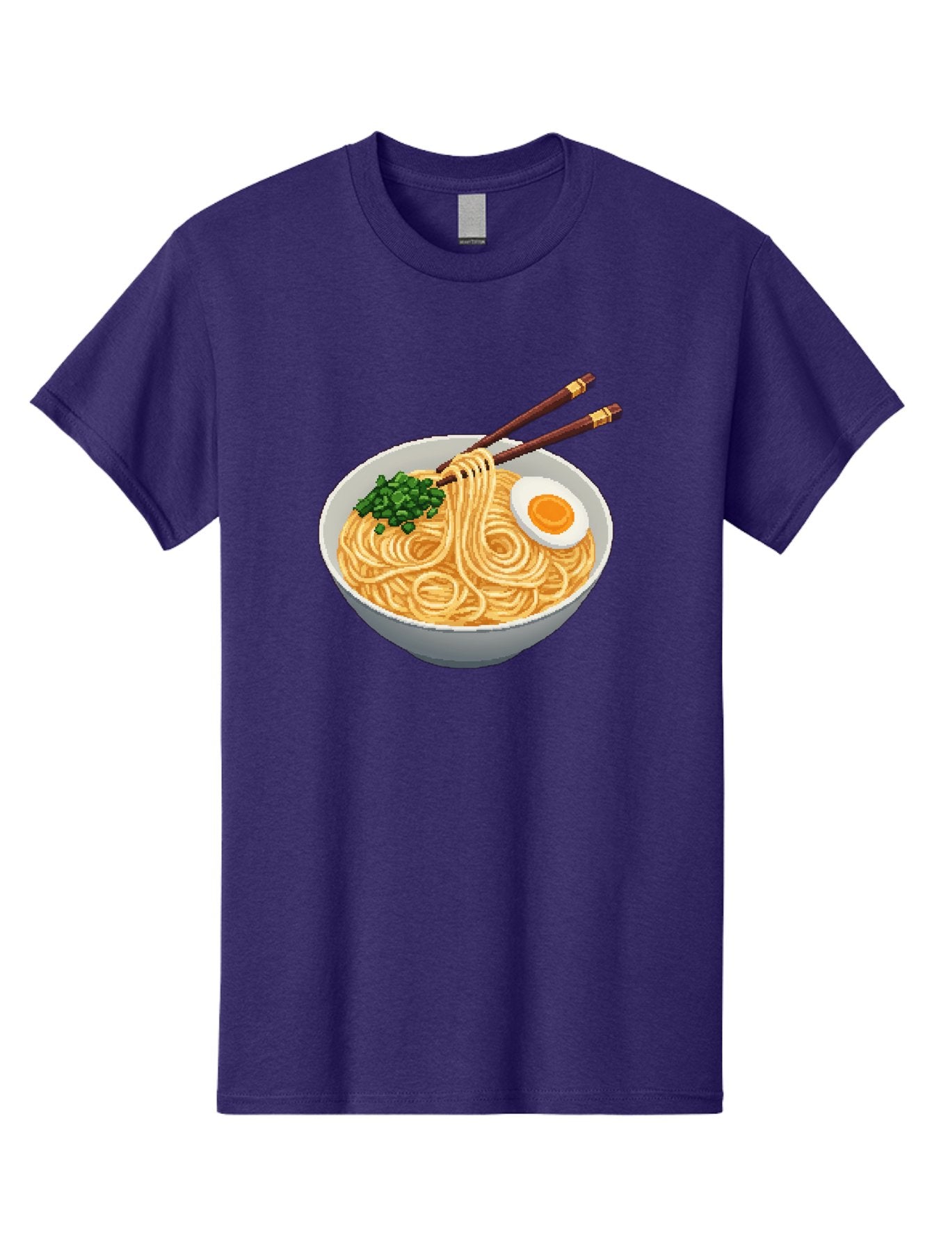 Bowl-Of-Ramen-1 Men'S Graphic Tee, 100% Cotton, Comfortable Casual Summer Wear, Machine Washable, Steaming Bowl Of Ramen, Noodles, Boiled Egg, Green Onions, Chopsticks, Japanese Cuisine, Comfort Food, Savory Dish, Noodle Soup Bae361 14