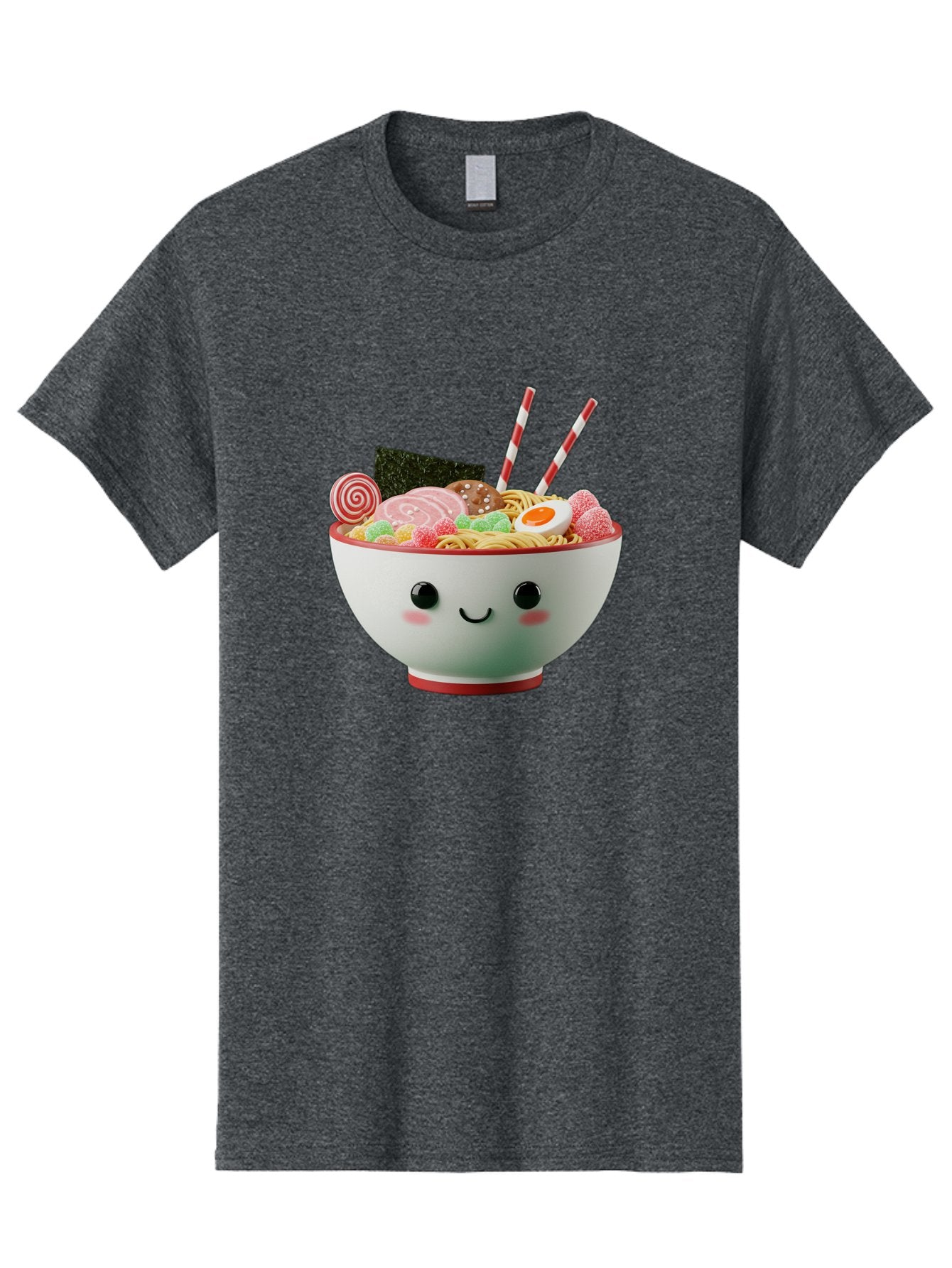 Bowl-Of-Ramen Men'S Graphic Tee, 100% Cotton, Comfortable Casual Summer Wear, Machine Washable, Kawaii Ramen Bowl, Cartoon Noodles, Cute Japanese Food, Happy Meal, Animated Bowl, Kawaii Culture, Japanese Cuisine, Ramen Love, Foodie Art, Bae362 9
