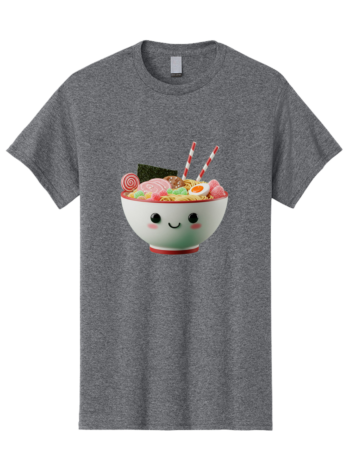 Bowl-Of-Ramen Men'S Graphic Tee, 100% Cotton, Comfortable Casual Summer Wear, Machine Washable, Kawaii Ramen Bowl, Cartoon Noodles, Cute Japanese Food, Happy Meal, Animated Bowl, Kawaii Culture, Japanese Cuisine, Ramen Love, Foodie Art, Bae362 15