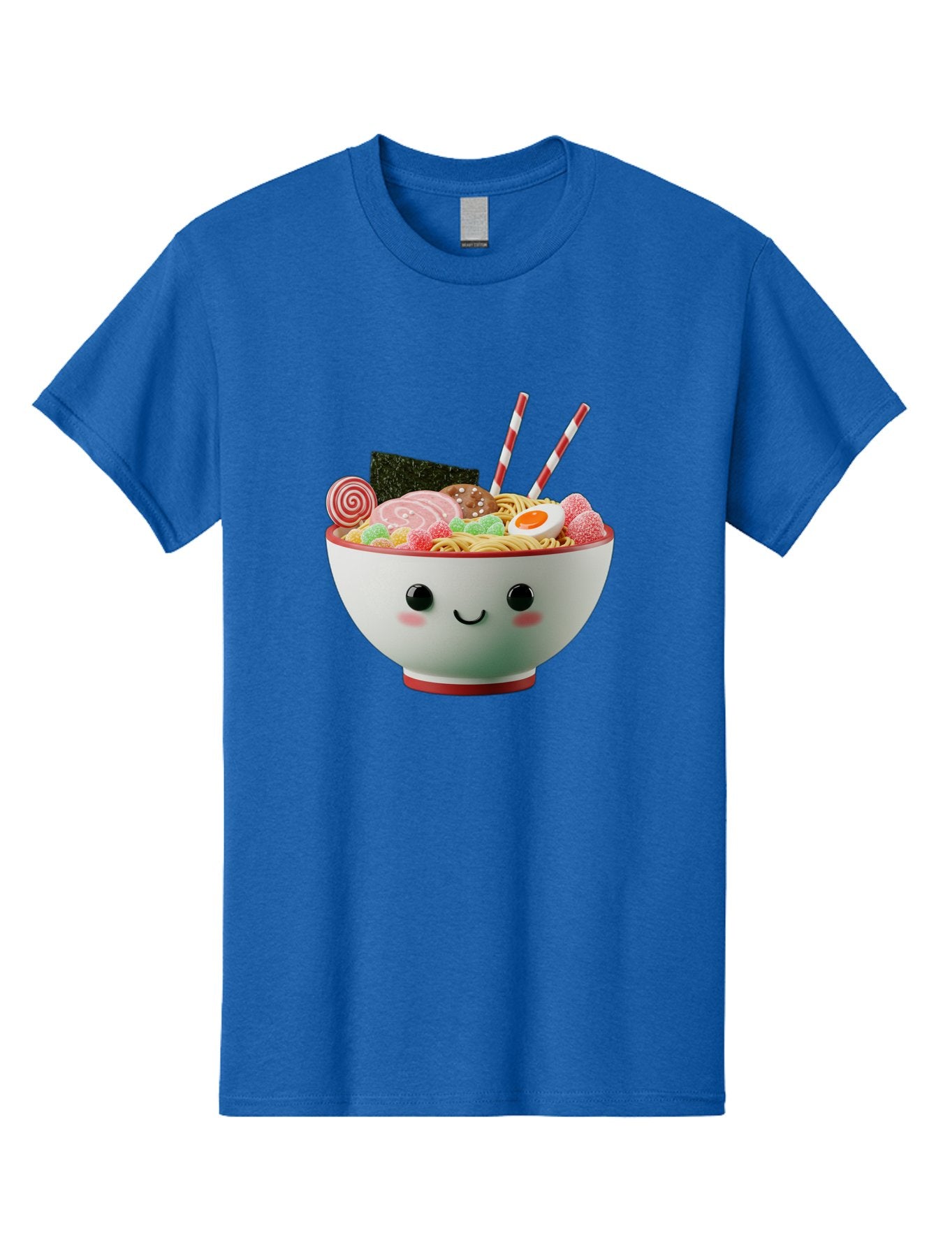 Bowl-Of-Ramen Men'S Graphic Tee, 100% Cotton, Comfortable Casual Summer Wear, Machine Washable, Kawaii Ramen Bowl, Cartoon Noodles, Cute Japanese Food, Happy Meal, Animated Bowl, Kawaii Culture, Japanese Cuisine, Ramen Love, Foodie Art, Bae362 11