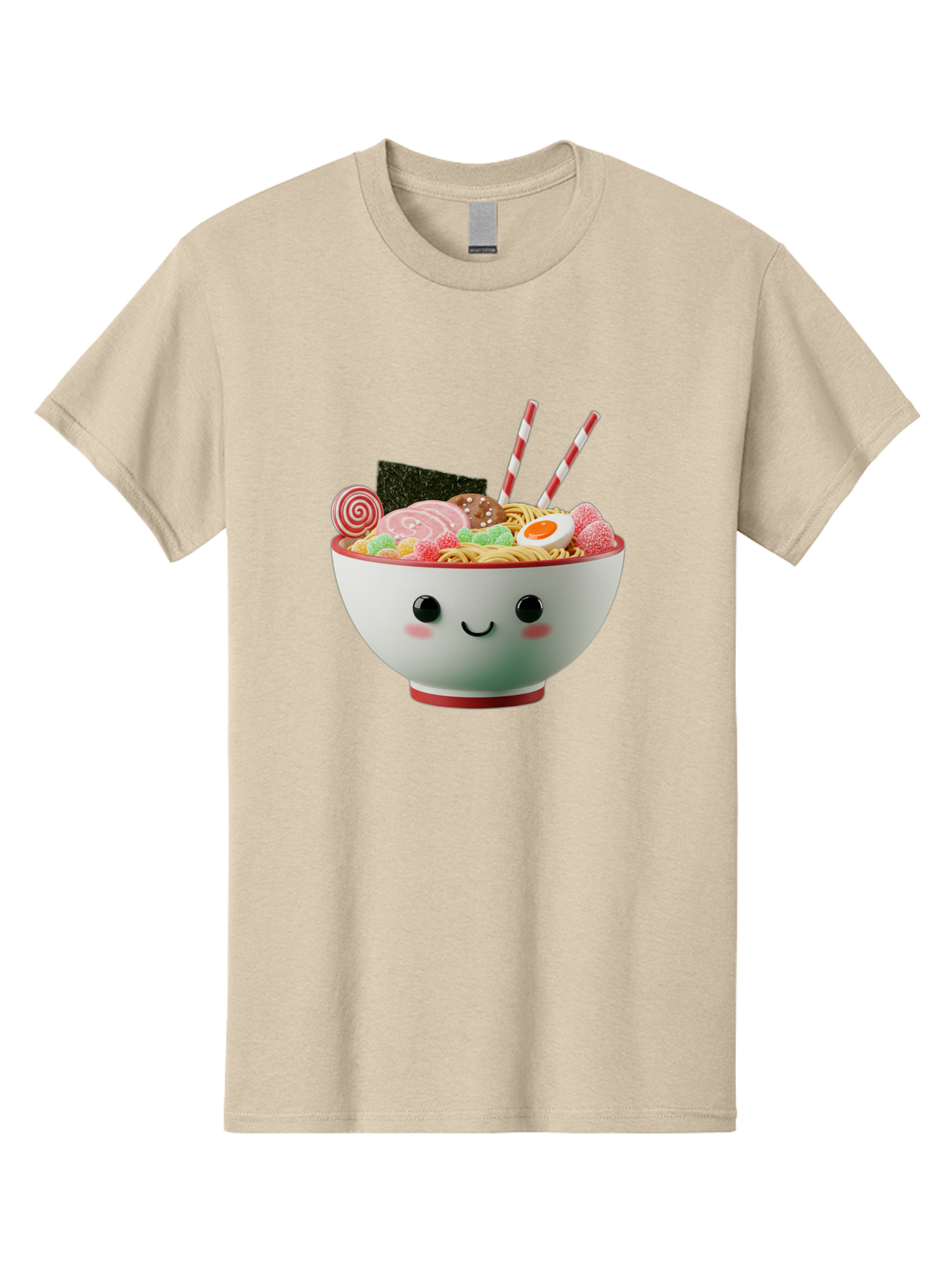Bowl-Of-Ramen Men'S Graphic Tee, 100% Cotton, Comfortable Casual Summer Wear, Machine Washable, Kawaii Ramen Bowl, Cartoon Noodles, Cute Japanese Food, Happy Meal, Animated Bowl, Kawaii Culture, Japanese Cuisine, Ramen Love, Foodie Art, Bae362 12