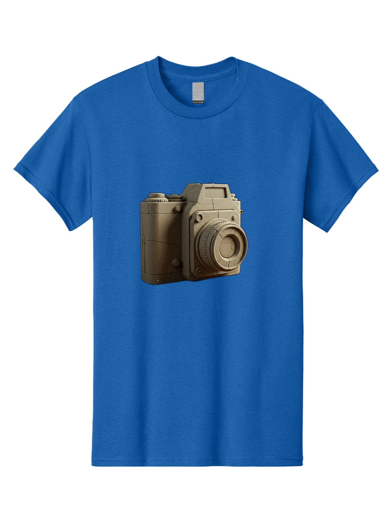 Brown-Camera Men'S Graphic Tee, 100% Cotton, Comfortable Casual Summer Wear, Machine Washable, 3D Camera, Digital Camera, Photography Equipment, Camera Lens, Camera Body, Rendering, 3D Modeling, Computer-Generated Imagery, Studio Shot, Bae365 13