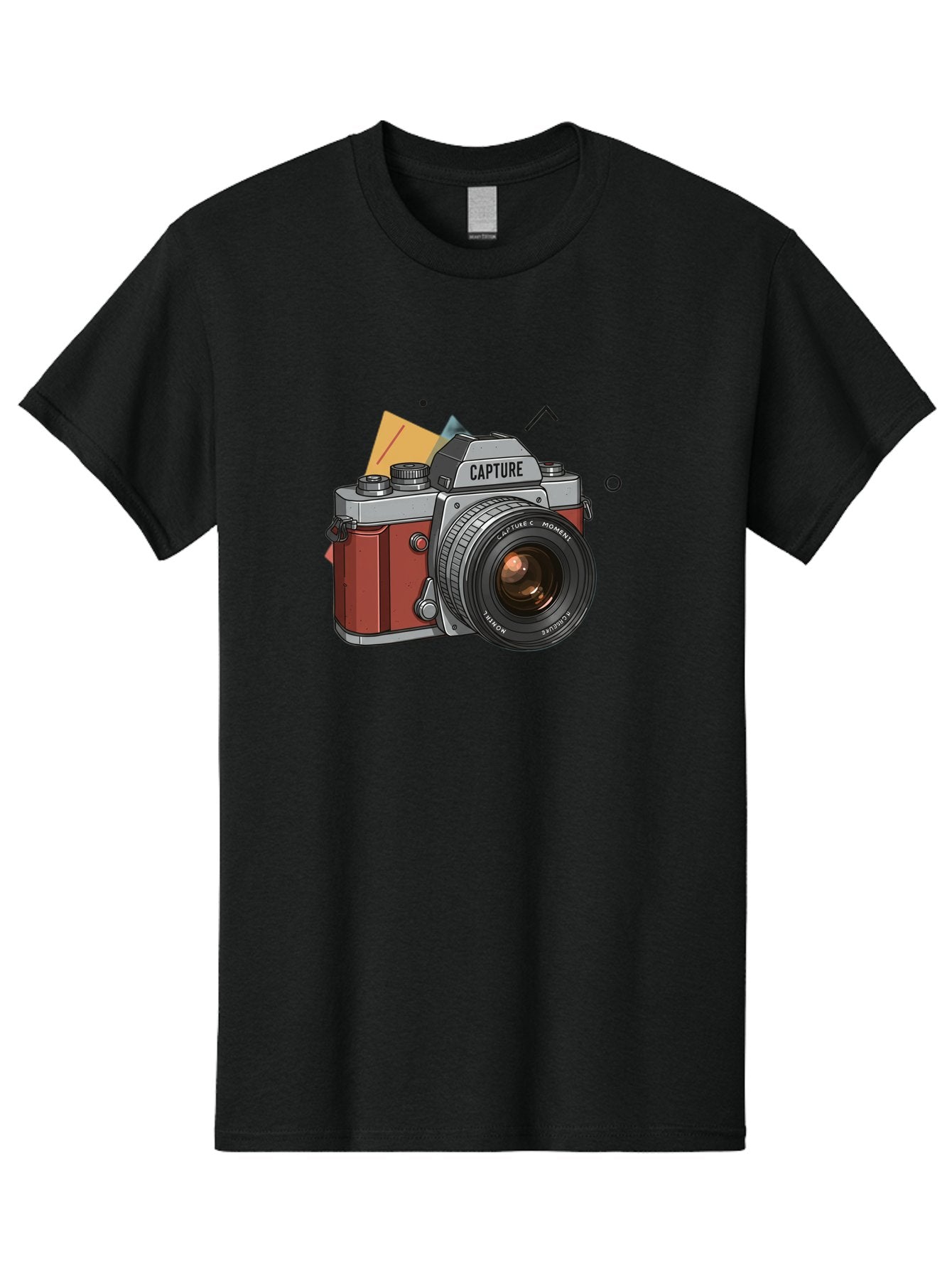 Capture-Camera Men'S Graphic Tee, 100% Cotton, Comfortable Casual Summer Wear, Machine Washable, Vintage Camera, Capture Moment, Photography Equipment, Capture The Moment, Dslr Camera, Camera Lens, Photography Accessories, Retro Camera Design, Bae384 15