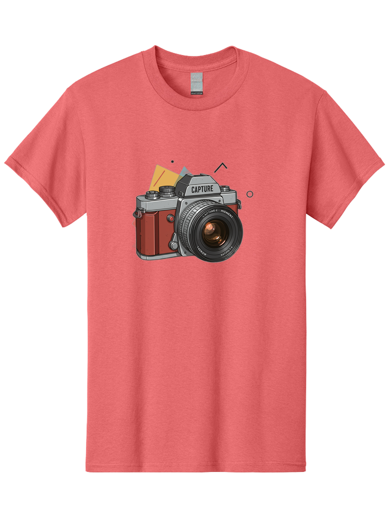 Capture-Camera Men'S Graphic Tee, 100% Cotton, Comfortable Casual Summer Wear, Machine Washable, Vintage Camera, Capture Moment, Photography Equipment, Capture The Moment, Dslr Camera, Camera Lens, Photography Accessories, Retro Camera Design, Bae384 11