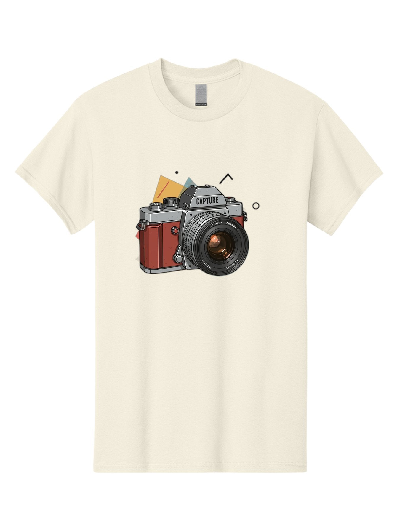 Capture-Camera Men'S Graphic Tee, 100% Cotton, Comfortable Casual Summer Wear, Machine Washable, Vintage Camera, Capture Moment, Photography Equipment, Capture The Moment, Dslr Camera, Camera Lens, Photography Accessories, Retro Camera Design, Bae384 13