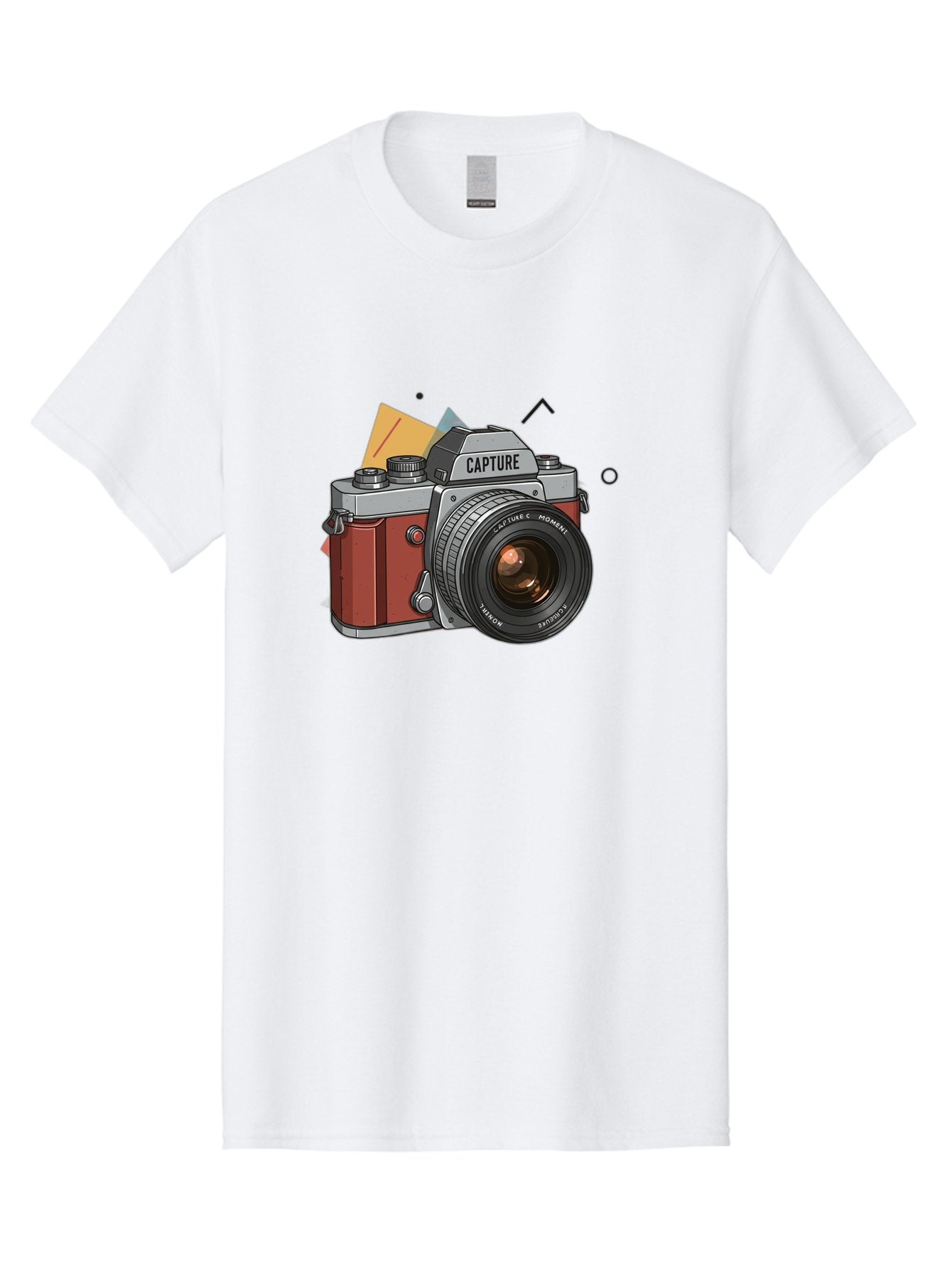 Capture-Camera Men'S Graphic Tee, 100% Cotton, Comfortable Casual Summer Wear, Machine Washable, Vintage Camera, Capture Moment, Photography Equipment, Capture The Moment, Dslr Camera, Camera Lens, Photography Accessories, Retro Camera Design, Bae384 6