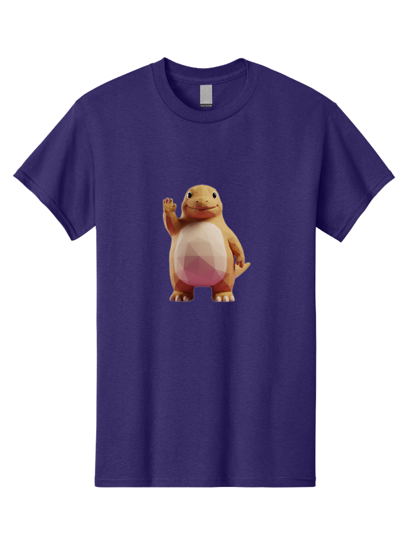 Charmander Men'S Graphic Tee, 100% Cotton, Comfortable Casual Summer Wear, Machine Washable, Charmander, Pokémon Character, Cartoon Lizard, Low-Poly 3D Model, Orange And White Colors, Friendly Gesture, Digital Illustration, Gaming Icon Bae406 11