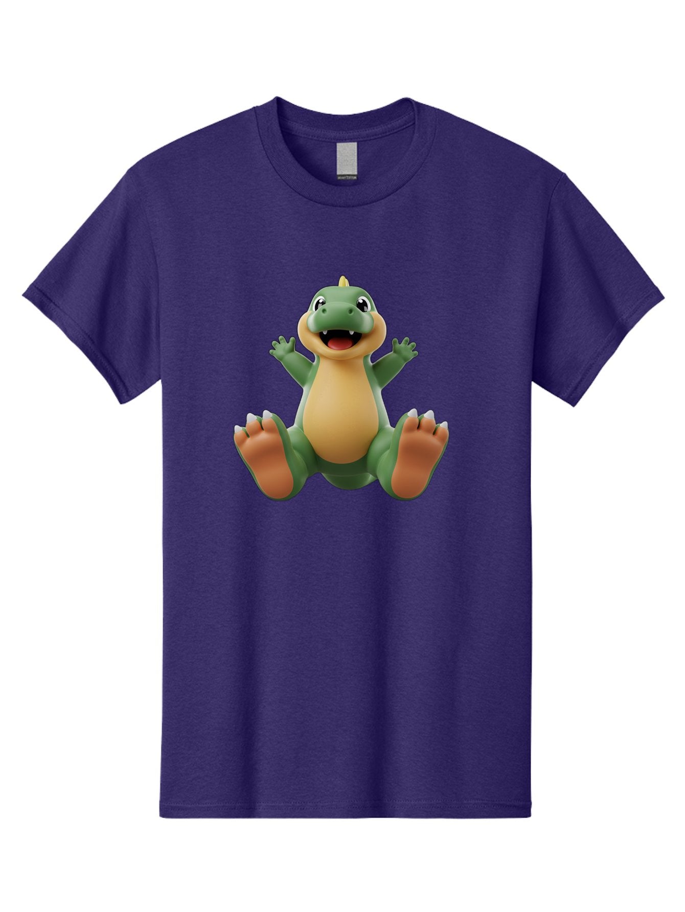 Crocodile Men'S Graphic Tee, 100% Cotton, Comfortable Casual Summer Wear, Machine Washable, Cartoon Crocodile, Green And Tan Reptile, Cute And Friendly, Jumping In The Air, Happy Expression, Cartoon Character, Animated Animal Bae417 12