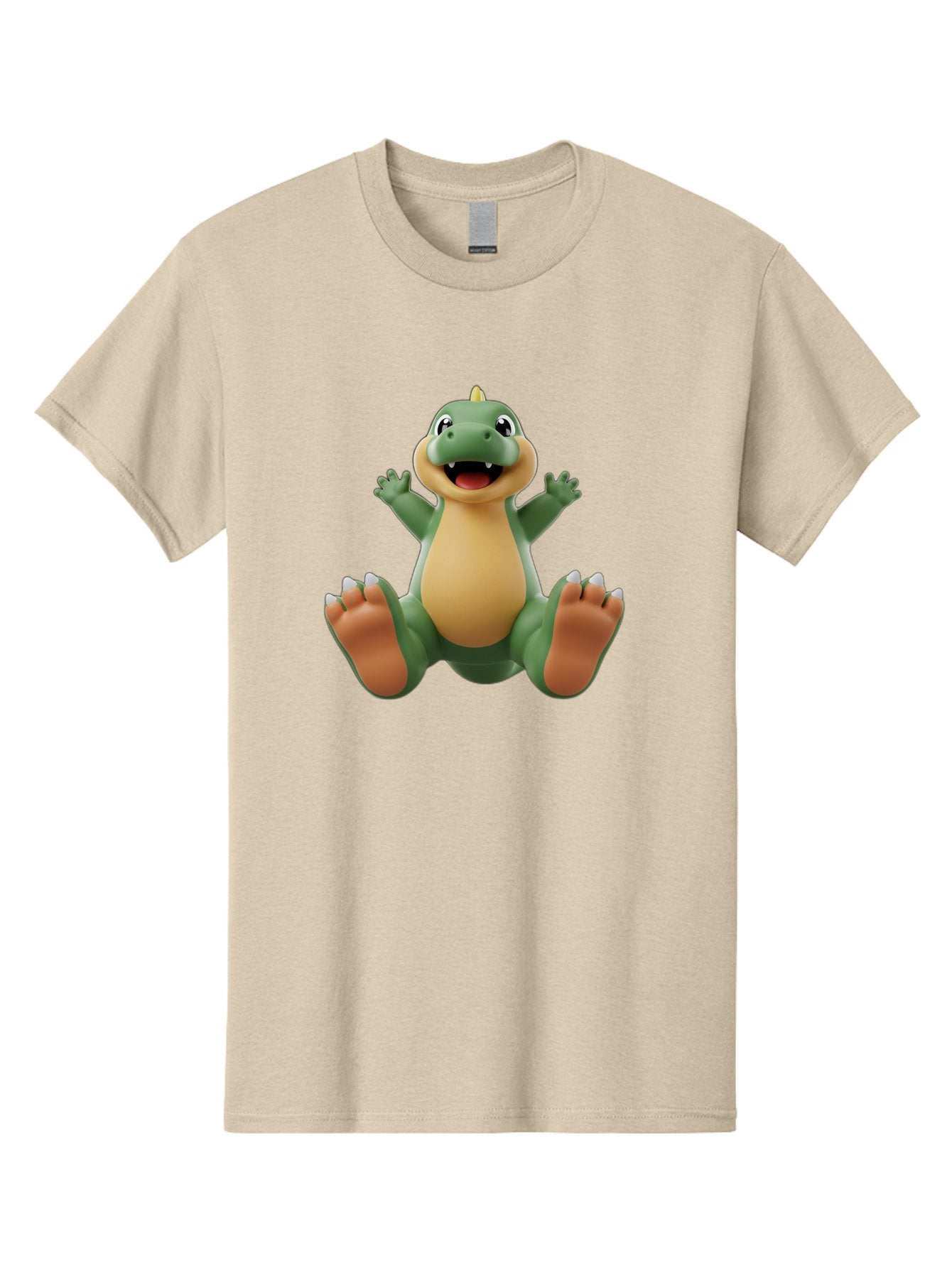 Crocodile Men'S Graphic Tee, 100% Cotton, Comfortable Casual Summer Wear, Machine Washable, Cartoon Crocodile, Green And Tan Reptile, Cute And Friendly, Jumping In The Air, Happy Expression, Cartoon Character, Animated Animal Bae417 10
