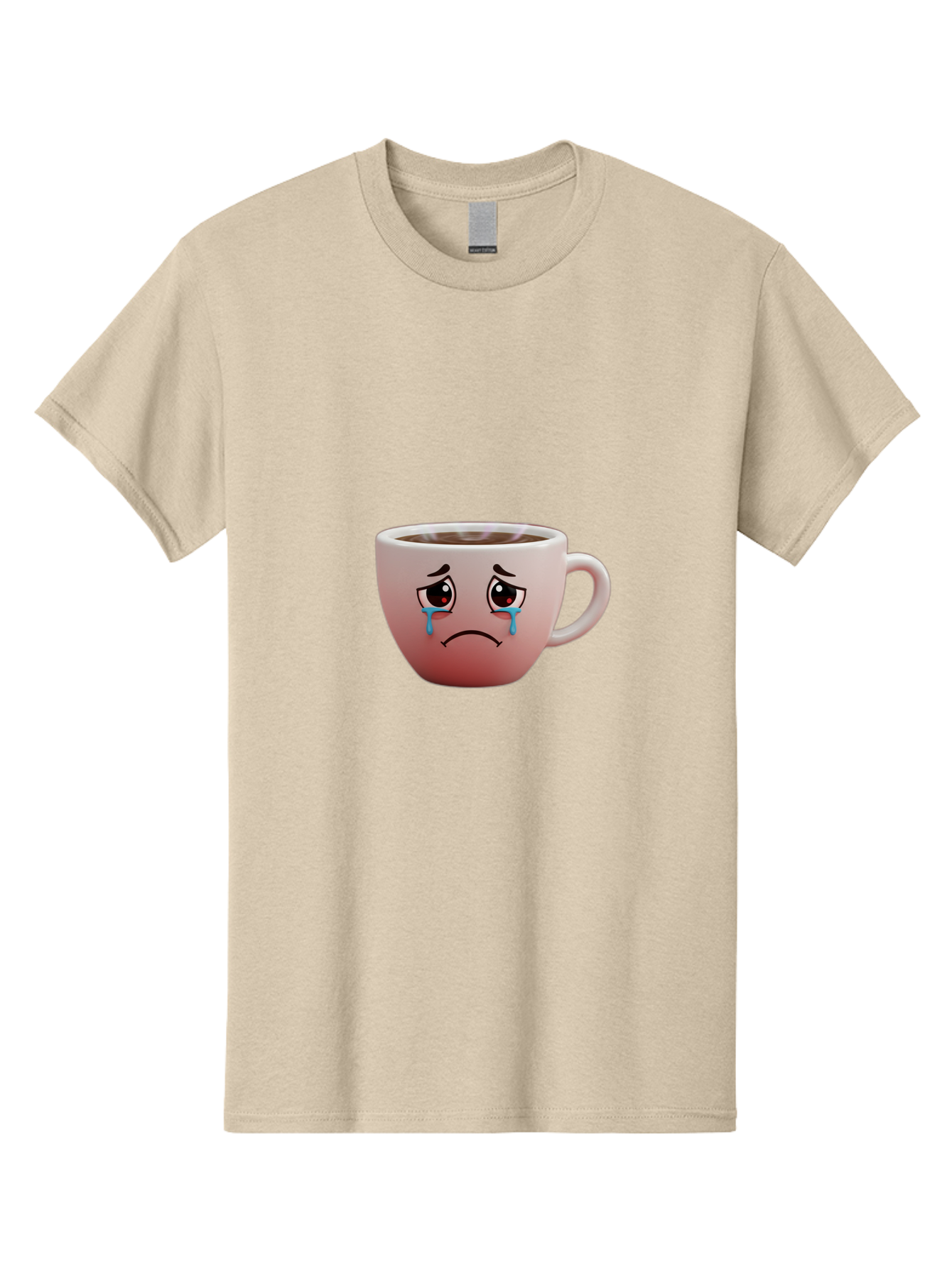 Crying-Coffee-Cup-1 Men'S Graphic Tee, 100% Cotton, Comfortable Casual Summer Wear, Machine Washable, Coffee Cup With Sad Face, Crying Eyes, Frowning Expression, Emotional Coffee, Coffee Lover Emotions, Sad Coffee Moment, Coffee Cup Feelings Bae421 10