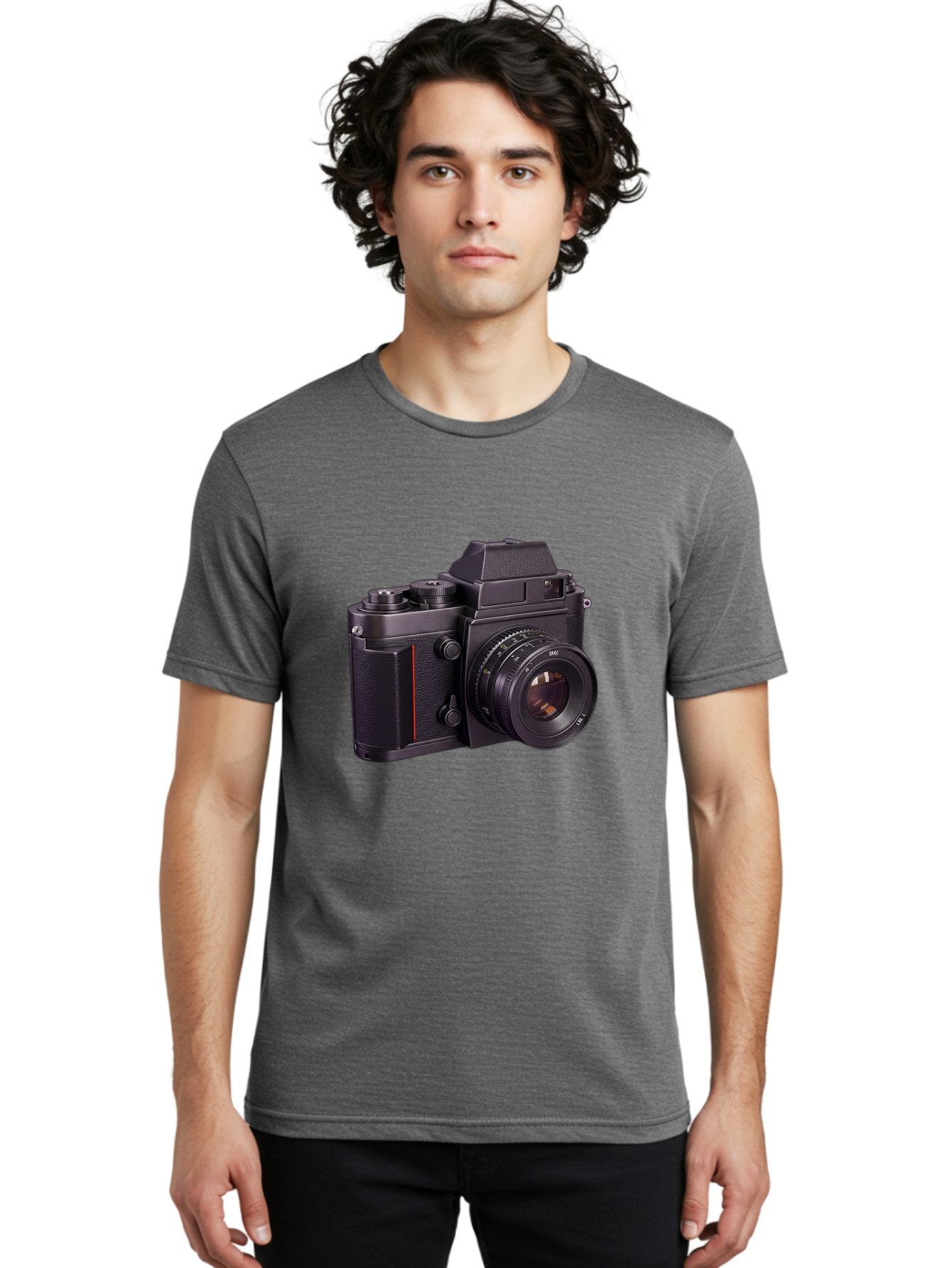 Dac-Camera Men'S Graphic Tee, 100% Cotton, Comfortable Casual Summer Wear, Machine Washable, 50Mm F/1.4 Lens, Camera Equipment, Professional Photography, Slr Camera, Photography Gear, Lens Aperture Bae432 21