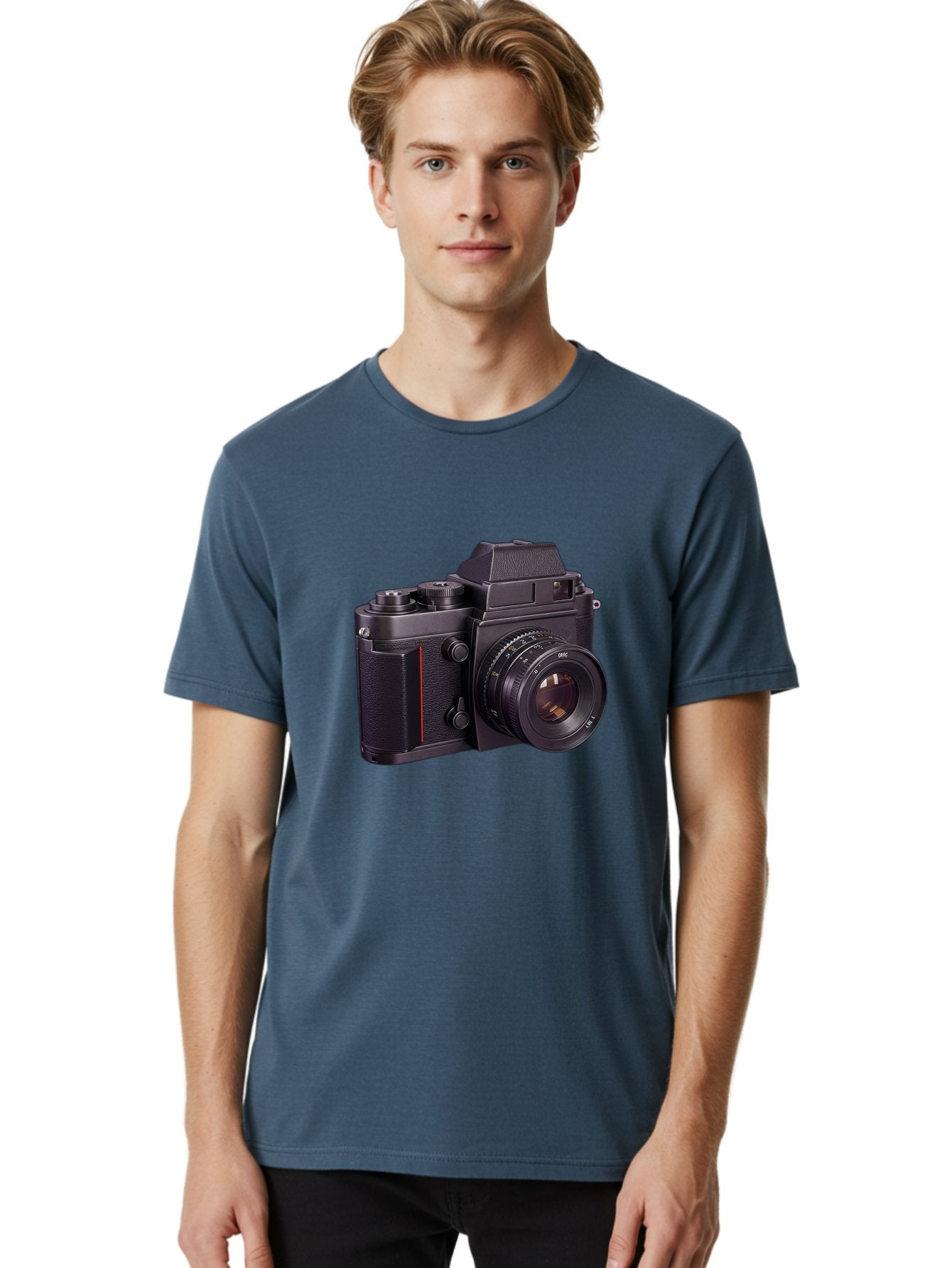 Dac-Camera Men'S Graphic Tee, 100% Cotton, Comfortable Casual Summer Wear, Machine Washable, 50Mm F/1.4 Lens, Camera Equipment, Professional Photography, Slr Camera, Photography Gear, Lens Aperture Bae432 20