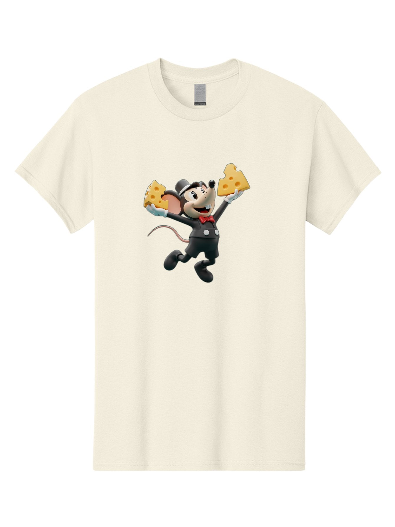 Danger-Mouse Men'S Graphic Tee, 100% Cotton, Comfortable Casual Summer Wear, Machine Washable, Danger Mouse Holding Cheese, Cartoon Character, Comedy, Funny Animation, Cheese Lover, Secret Agent Mouse Bae433 13