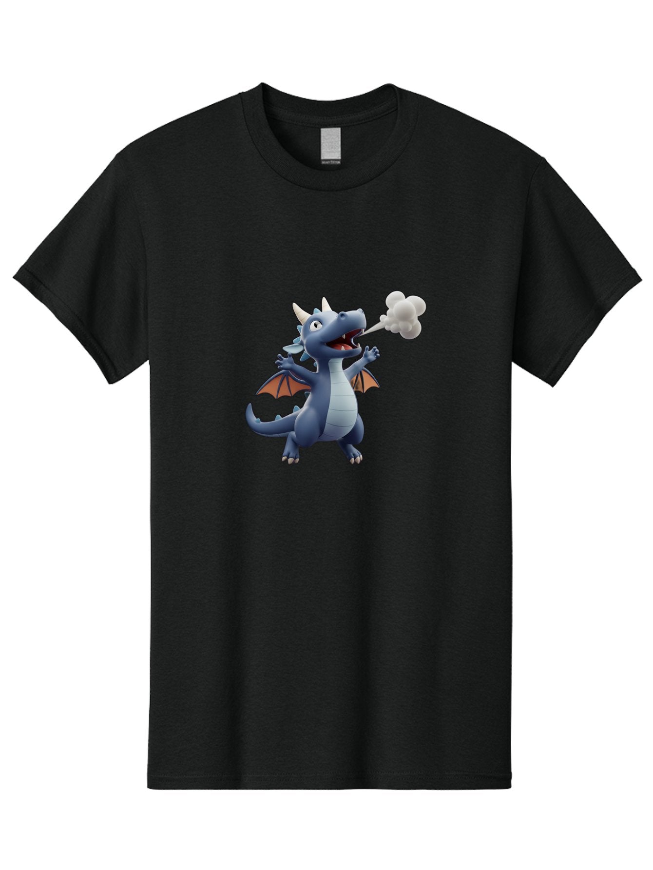 Dragon-Smoking Men'S Graphic Tee, 100% Cotton, Comfortable Casual Summer Wear, Machine Washable, Cartoon Dragon, Mythical Creature, Fantasy Character, Smoking, Adorable, Cute, Playful, Child-Friendly Graphics, Digital Art, Animated Dragon, Bae440 8