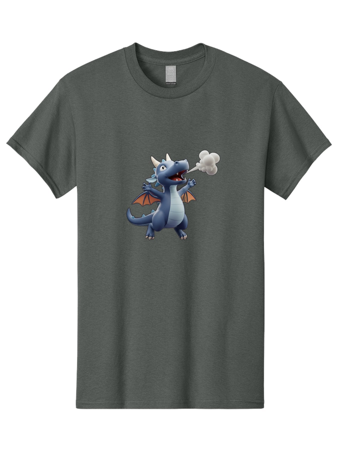 Dragon-Smoking Men'S Graphic Tee, 100% Cotton, Comfortable Casual Summer Wear, Machine Washable, Cartoon Dragon, Mythical Creature, Fantasy Character, Smoking, Adorable, Cute, Playful, Child-Friendly Graphics, Digital Art, Animated Dragon, Bae440 12