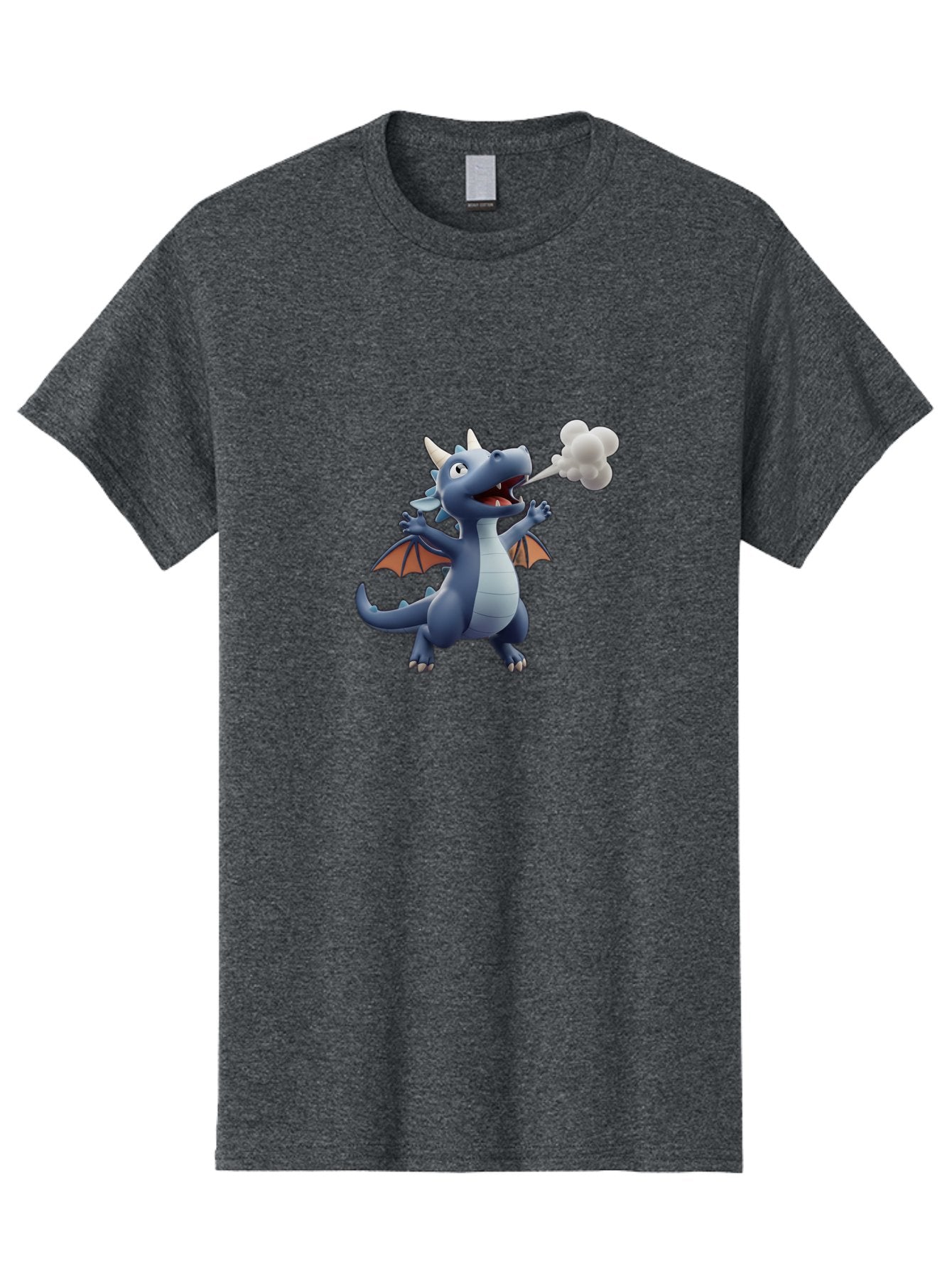 Dragon-Smoking Men'S Graphic Tee, 100% Cotton, Comfortable Casual Summer Wear, Machine Washable, Cartoon Dragon, Mythical Creature, Fantasy Character, Smoking, Adorable, Cute, Playful, Child-Friendly Graphics, Digital Art, Animated Dragon, Bae440 10