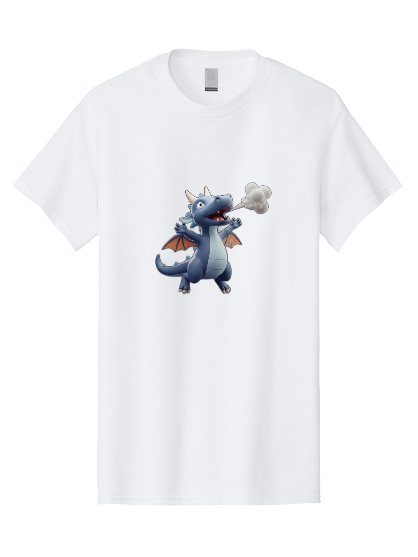 Dragon-Smoking Men'S Graphic Tee, 100% Cotton, Comfortable Casual Summer Wear, Machine Washable, Cartoon Dragon, Mythical Creature, Fantasy Character, Smoking, Adorable, Cute, Playful, Child-Friendly Graphics, Digital Art, Animated Dragon, Bae440 7