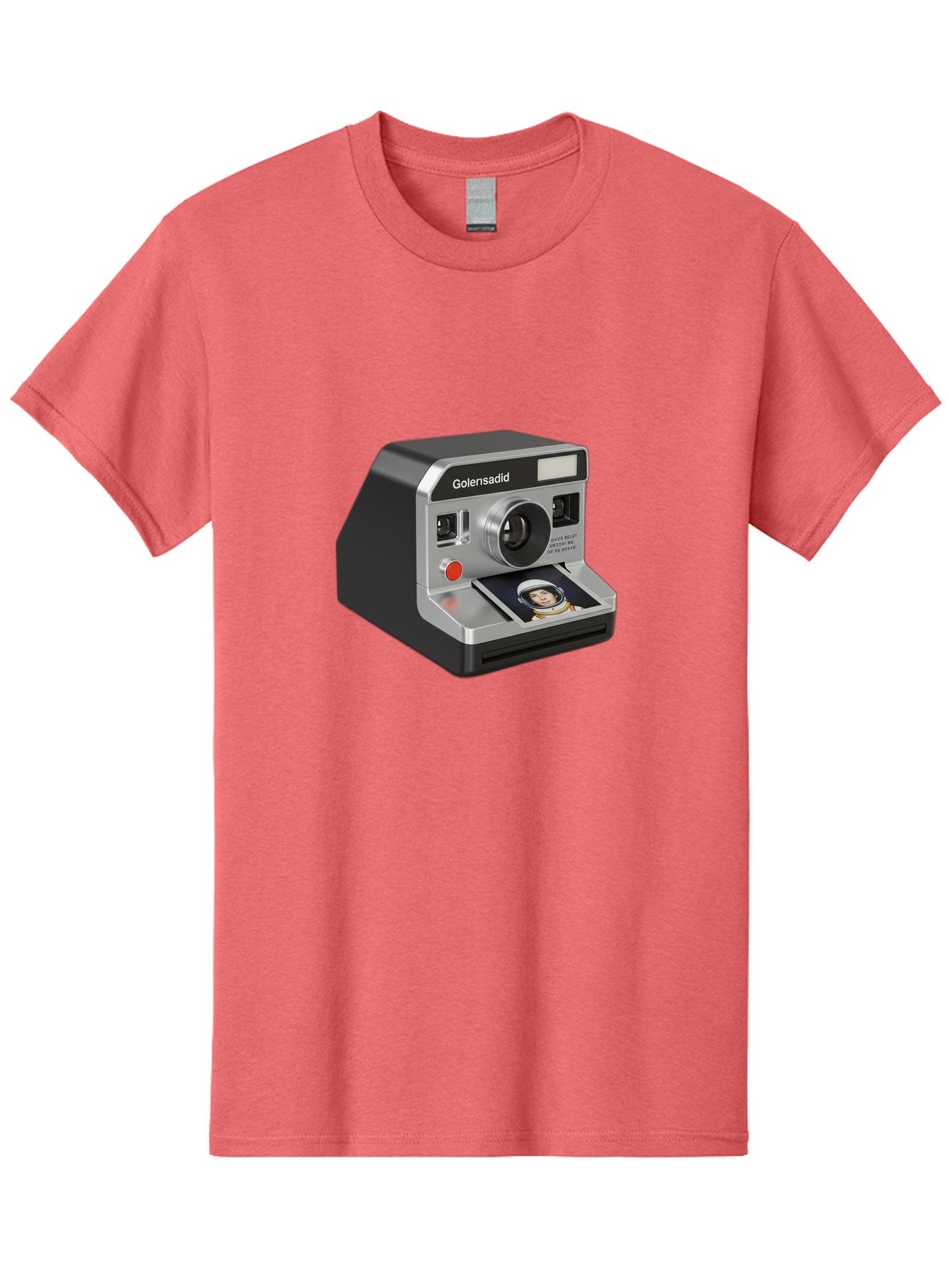 Golensadid-Camera Men'S Graphic Tee, 100% Cotton, Comfortable Casual Summer Wear, Machine Washable, Golensadid Instant Camera, Retro Photography, Polaroid Style, Instant Print, Silver Camera Body, Developing Photo, Nostalgic Technology, Bae462 9