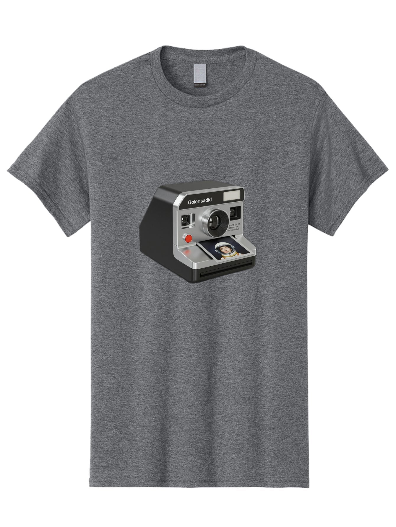Golensadid-Camera Men'S Graphic Tee, 100% Cotton, Comfortable Casual Summer Wear, Machine Washable, Golensadid Instant Camera, Retro Photography, Polaroid Style, Instant Print, Silver Camera Body, Developing Photo, Nostalgic Technology, Bae462 10