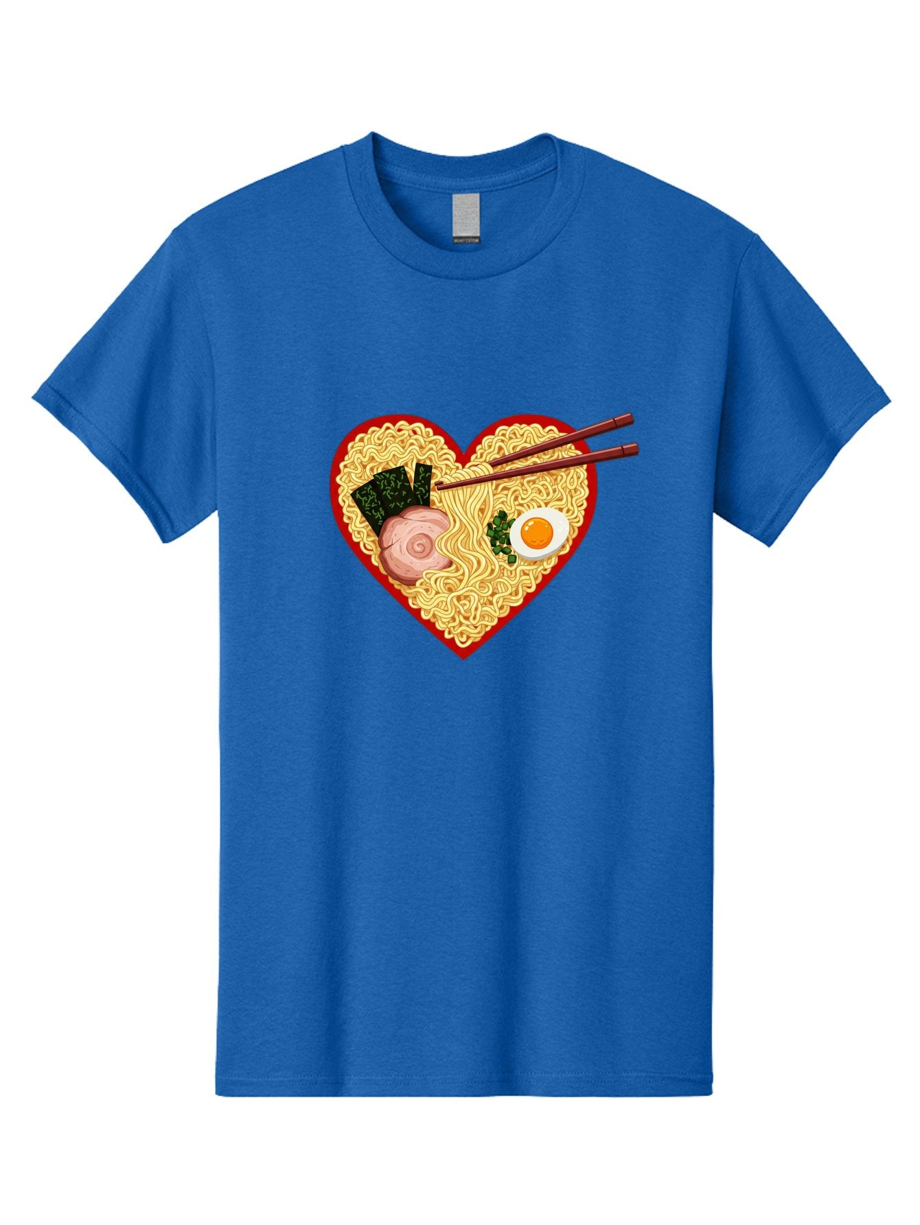 Heart-Shaped-Ramen-Noodles Men'S Graphic Tee, 100% Cotton, Comfortable Casual Summer Wear, Machine Washable, Ramen Noodles, Heart-Shaped Bowl, Chopsticks, Soft-Boiled Egg, Sliced Pork, Seaweed, Green Onions, Asian Cuisine, Japanese Food, Bae466 14