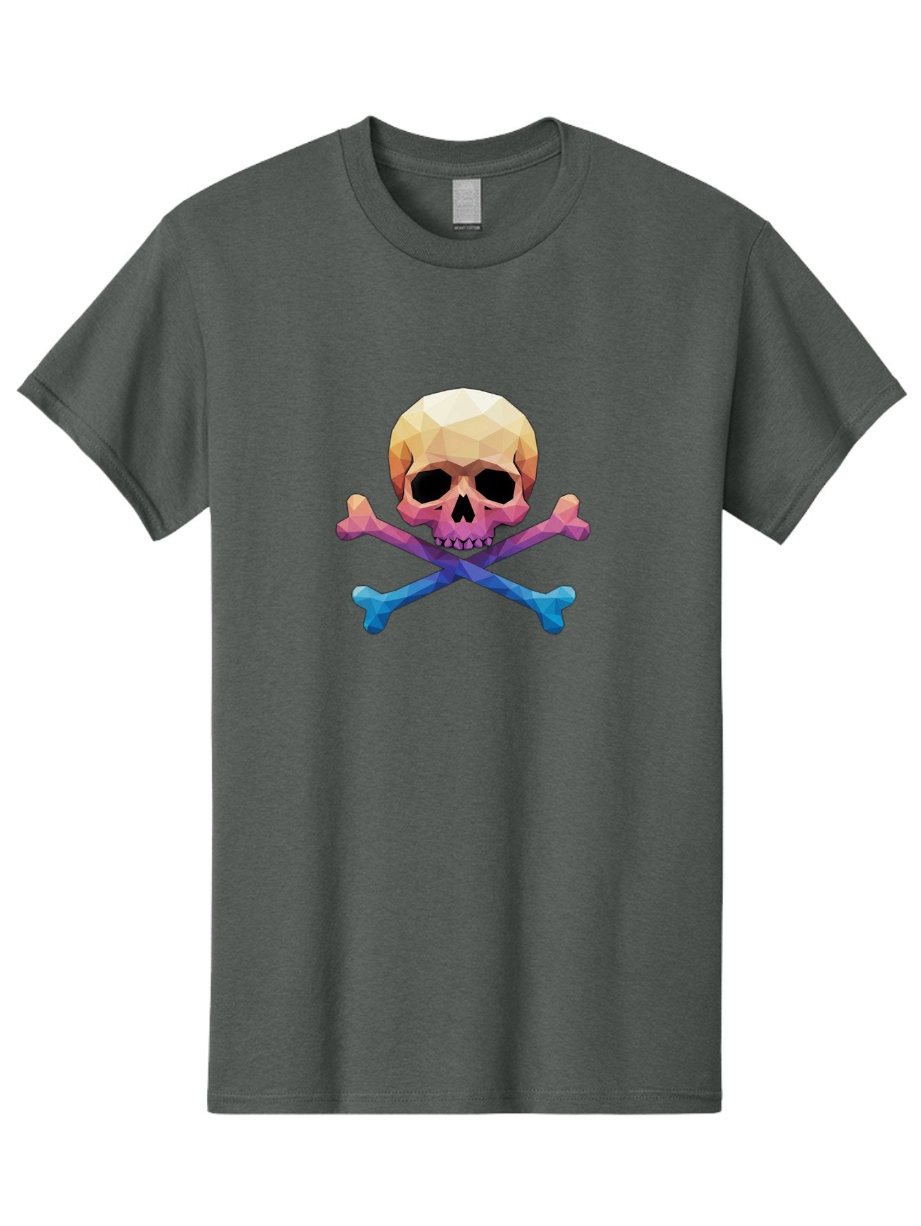 Jolly-Roger-Skull-1 Men'S Graphic Tee, 100% Cotton, Comfortable Casual Summer Wear, Machine Washable, Skull, Crossbones, Pirate Symbol, Danger Sign, Warning Sign, Pirate Flag, Skull And Crossbones, Pirate Emblem, Danger Alert, Toxic Symbol, Bae473