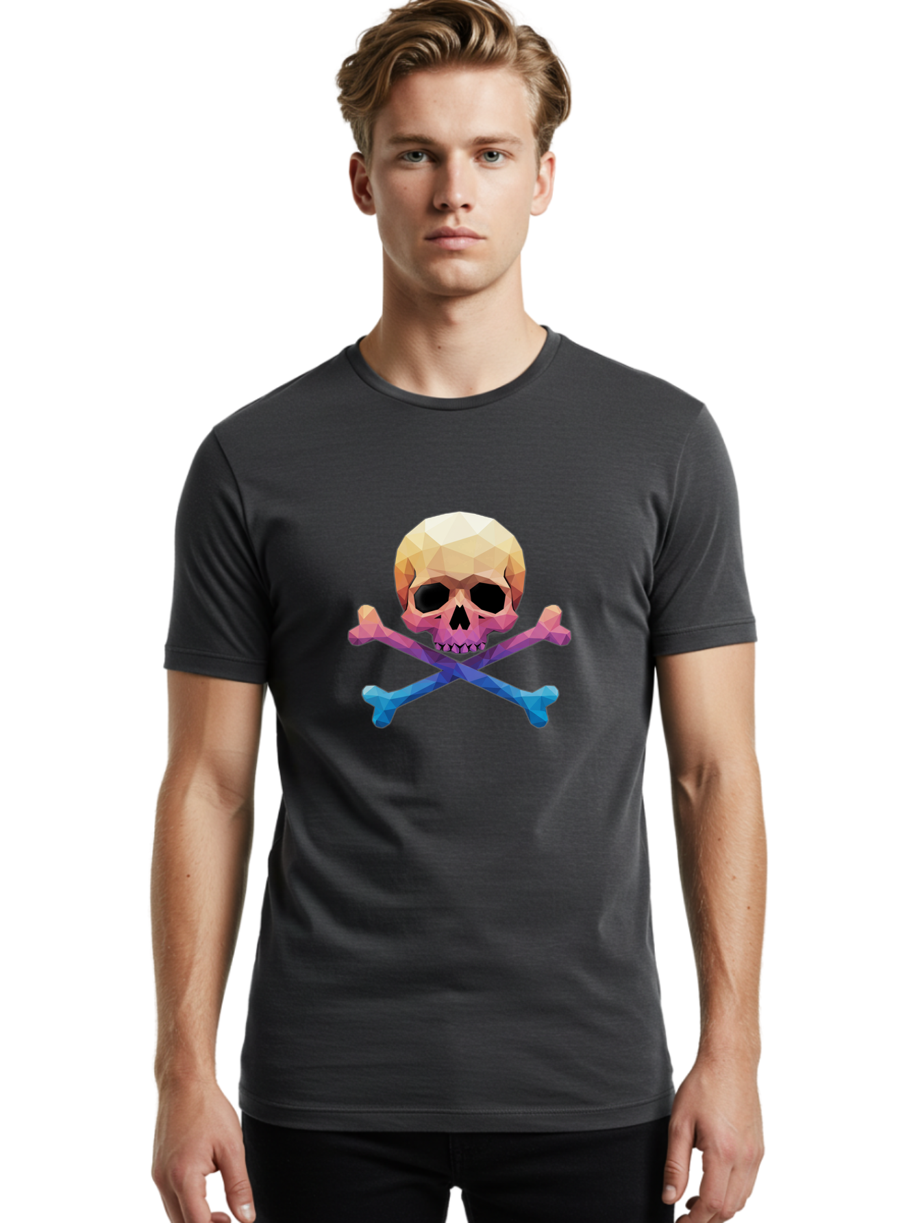 Jolly-Roger-Skull-1 Men'S Graphic Tee, 100% Cotton, Comfortable Casual Summer Wear, Machine Washable, Skull, Crossbones, Pirate Symbol, Danger Sign, Warning Sign, Pirate Flag, Skull And Crossbones, Pirate Emblem, Danger Alert, Toxic Symbol, Bae473 27