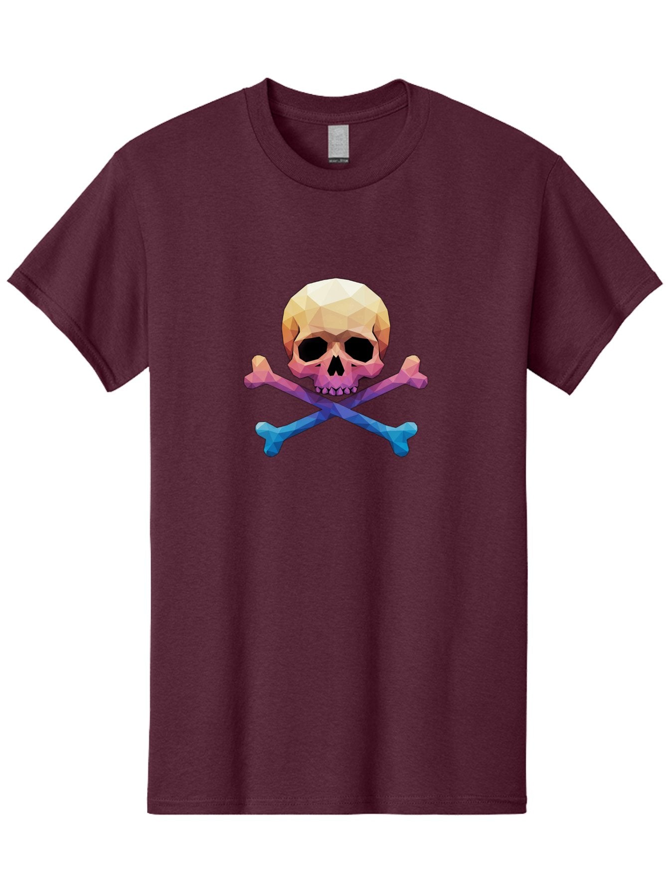 Jolly-Roger-Skull-1 Men'S Graphic Tee, 100% Cotton, Comfortable Casual Summer Wear, Machine Washable, Skull, Crossbones, Pirate Symbol, Danger Sign, Warning Sign, Pirate Flag, Skull And Crossbones, Pirate Emblem, Danger Alert, Toxic Symbol, Bae473