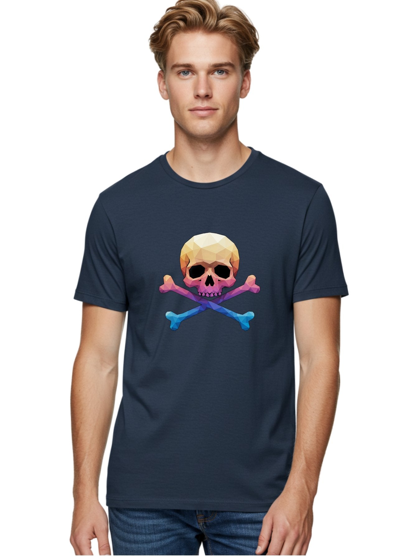 Jolly-Roger-Skull-1 Men'S Graphic Tee, 100% Cotton, Comfortable Casual Summer Wear, Machine Washable, Skull, Crossbones, Pirate Symbol, Danger Sign, Warning Sign, Pirate Flag, Skull And Crossbones, Pirate Emblem, Danger Alert, Toxic Symbol, Bae473 20