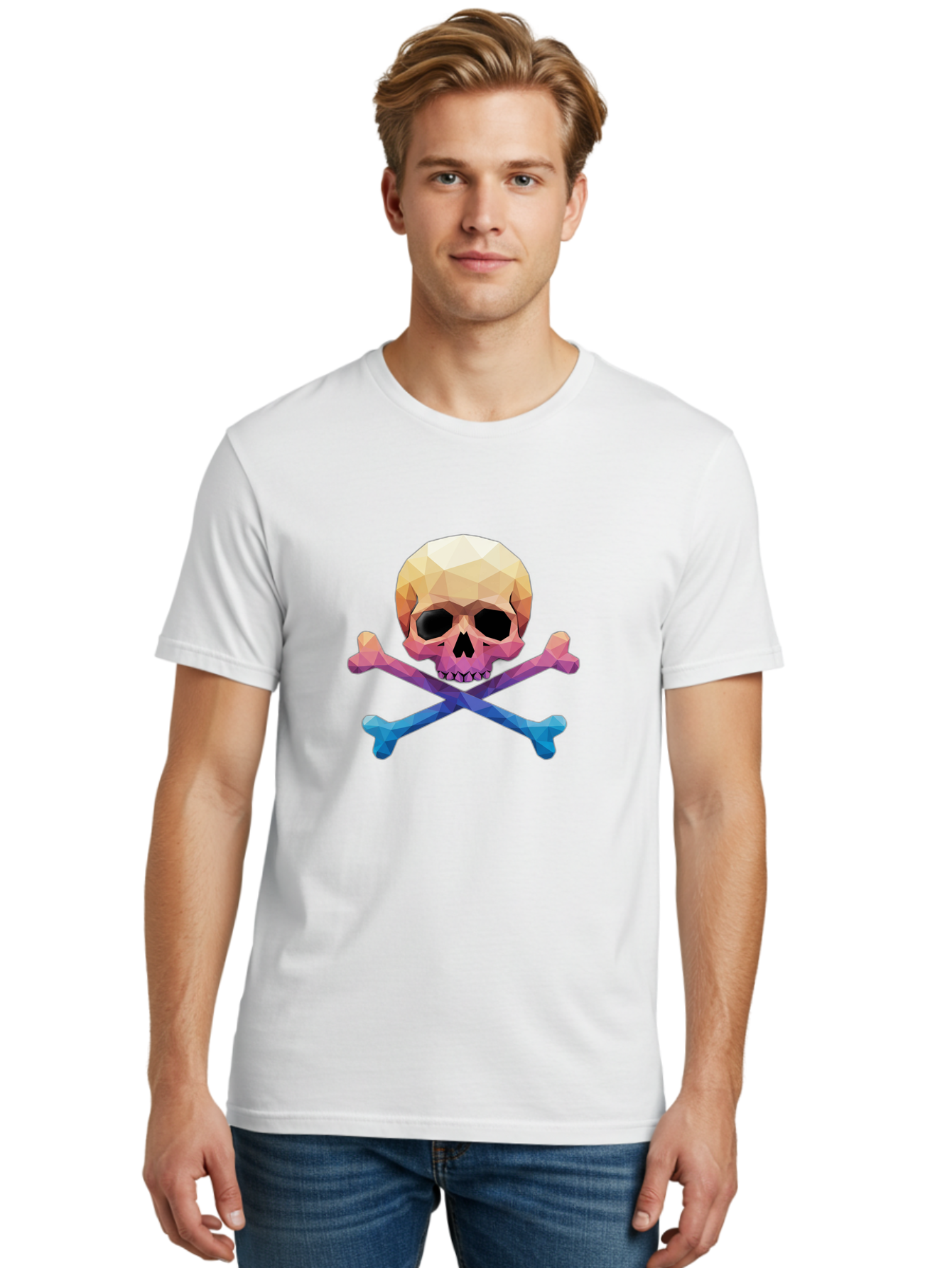 Jolly-Roger-Skull-1 Men'S Graphic Tee, 100% Cotton, Comfortable Casual Summer Wear, Machine Washable, Skull, Crossbones, Pirate Symbol, Danger Sign, Warning Sign, Pirate Flag, Skull And Crossbones, Pirate Emblem, Danger Alert, Toxic Symbol, Bae473 16