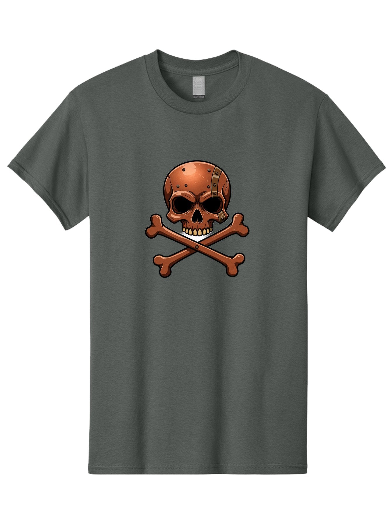 Jolly-Roger-Skull-And-Bones Men'S Graphic Tee, 100% Cotton, Comfortable Casual Summer Wear, Machine Washable, Skull And Crossbones, Pirate Symbol, Jolly Roger, Danger Sign, Warning Symbol, Pirate Flag, Crossbones Symbol, Skull Icon Bae474 10
