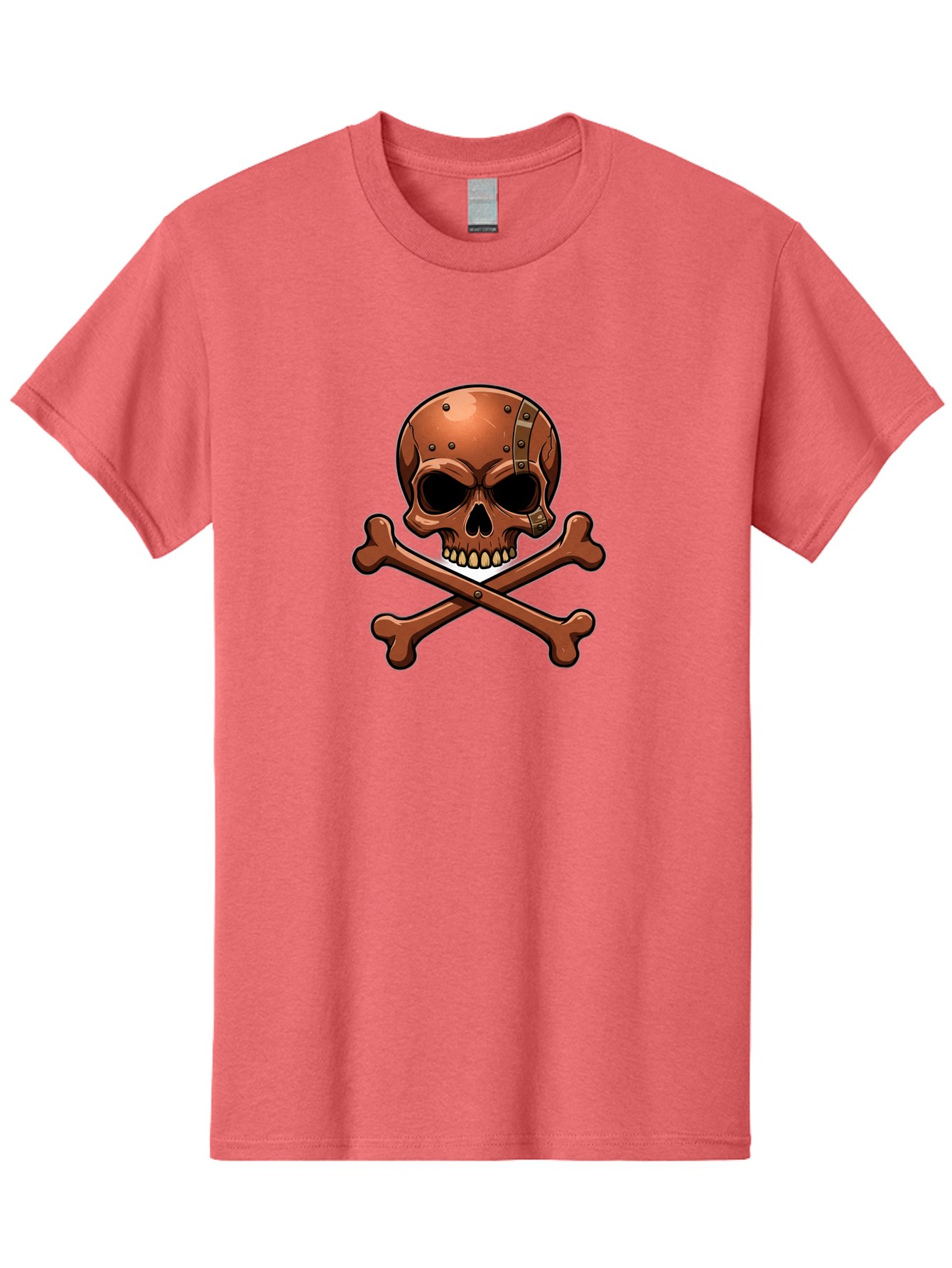 Jolly-Roger-Skull-And-Bones Men'S Graphic Tee, 100% Cotton, Comfortable Casual Summer Wear, Machine Washable, Skull And Crossbones, Pirate Symbol, Jolly Roger, Danger Sign, Warning Symbol, Pirate Flag, Crossbones Symbol, Skull Icon Bae474 5