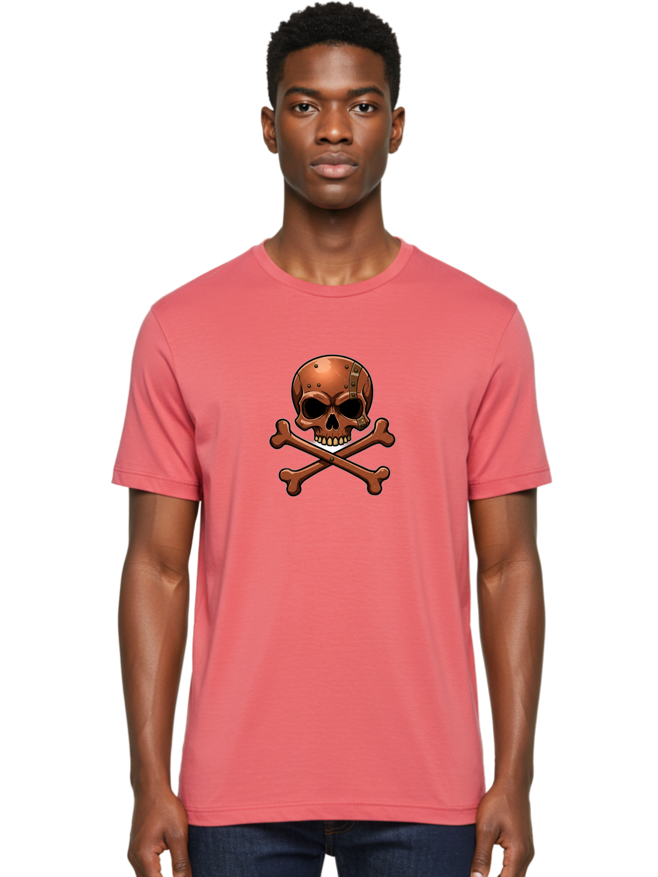 Jolly-Roger-Skull-And-Bones Men'S Graphic Tee, 100% Cotton, Comfortable Casual Summer Wear, Machine Washable, Skull And Crossbones, Pirate Symbol, Jolly Roger, Danger Sign, Warning Symbol, Pirate Flag, Crossbones Symbol, Skull Icon Bae474 20