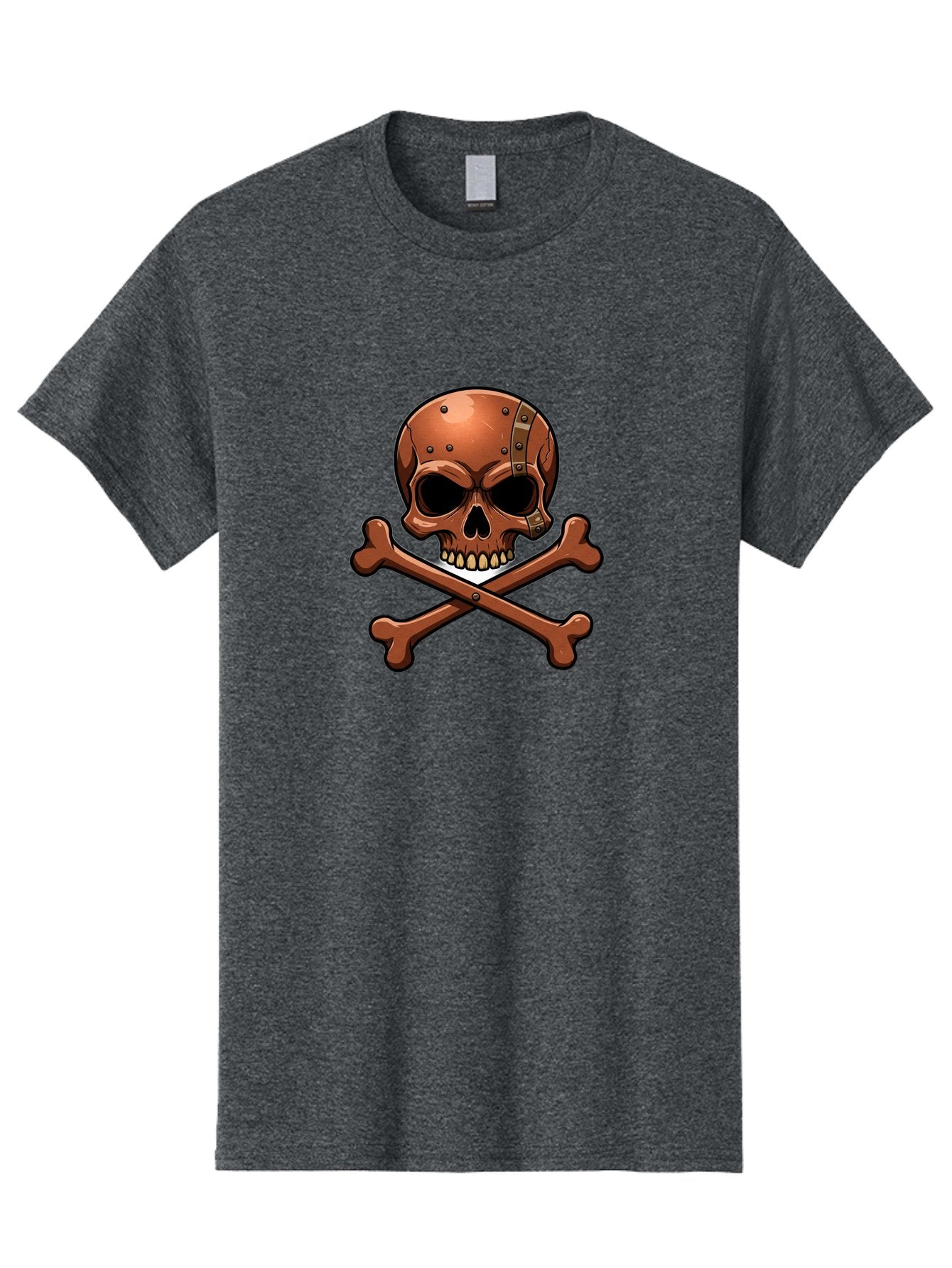Jolly-Roger-Skull-And-Bones Men'S Graphic Tee, 100% Cotton, Comfortable Casual Summer Wear, Machine Washable, Skull And Crossbones, Pirate Symbol, Jolly Roger, Danger Sign, Warning Symbol, Pirate Flag, Crossbones Symbol, Skull Icon Bae474 6