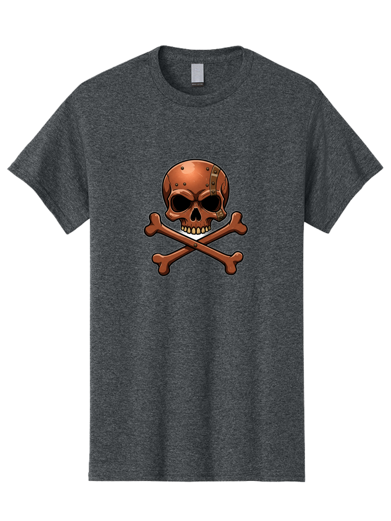 Jolly-Roger-Skull-And-Bones Men'S Graphic Tee, 100% Cotton, Comfortable Casual Summer Wear, Machine Washable, Skull And Crossbones, Pirate Symbol, Jolly Roger, Danger Sign, Warning Symbol, Pirate Flag, Crossbones Symbol, Skull Icon Bae474 7
