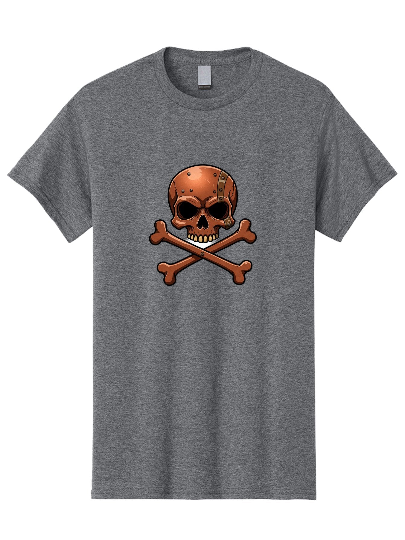 Jolly-Roger-Skull-And-Bones Men'S Graphic Tee, 100% Cotton, Comfortable Casual Summer Wear, Machine Washable, Skull And Crossbones, Pirate Symbol, Jolly Roger, Danger Sign, Warning Symbol, Pirate Flag, Crossbones Symbol, Skull Icon Bae474 14