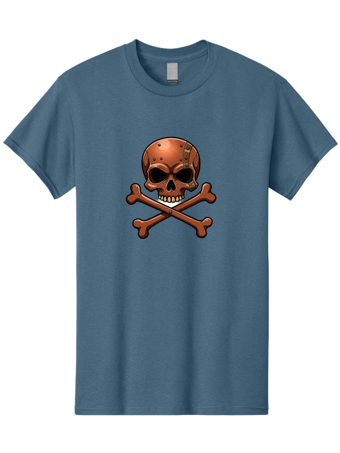 Jolly-Roger-Skull-And-Bones Men'S Graphic Tee, 100% Cotton, Comfortable Casual Summer Wear, Machine Washable, Skull And Crossbones, Pirate Symbol, Jolly Roger, Danger Sign, Warning Symbol, Pirate Flag, Crossbones Symbol, Skull Icon Bae474 13