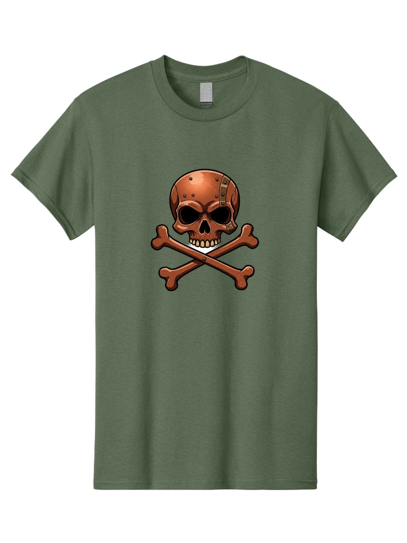Jolly-Roger-Skull-And-Bones Men'S Graphic Tee, 100% Cotton, Comfortable Casual Summer Wear, Machine Washable, Skull And Crossbones, Pirate Symbol, Jolly Roger, Danger Sign, Warning Symbol, Pirate Flag, Crossbones Symbol, Skull Icon Bae474 15