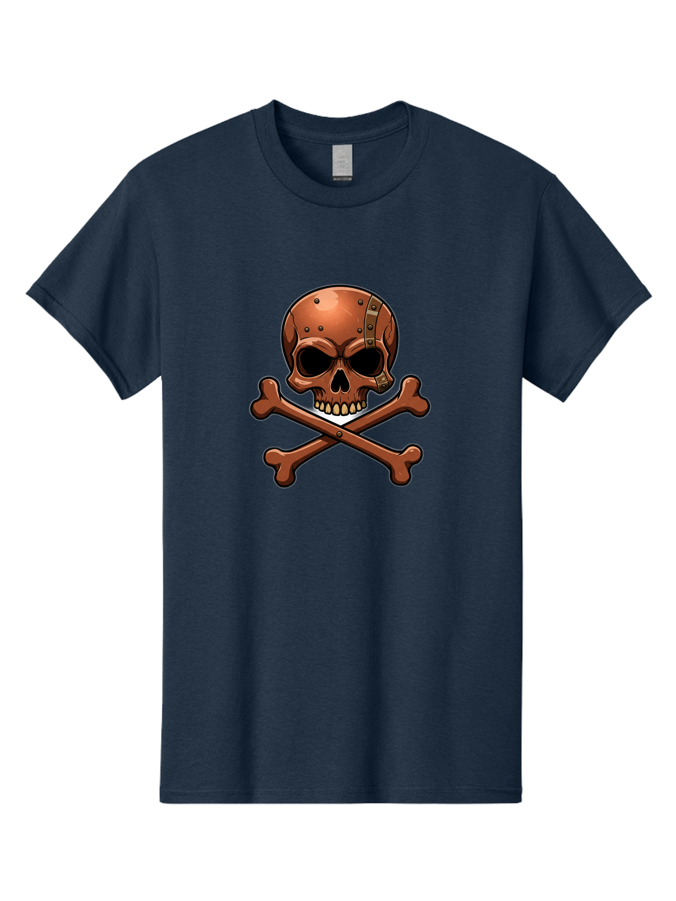 Jolly-Roger-Skull-And-Bones Men'S Graphic Tee, 100% Cotton, Comfortable Casual Summer Wear, Machine Washable, Skull And Crossbones, Pirate Symbol, Jolly Roger, Danger Sign, Warning Symbol, Pirate Flag, Crossbones Symbol, Skull Icon Bae474 12