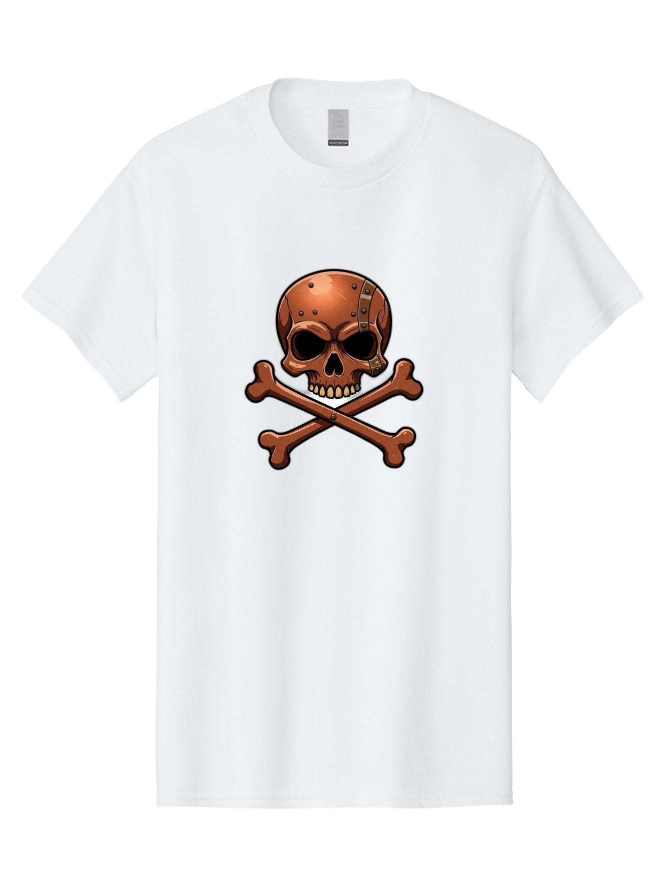 Jolly-Roger-Skull-And-Bones Men'S Graphic Tee, 100% Cotton, Comfortable Casual Summer Wear, Machine Washable, Skull And Crossbones, Pirate Symbol, Jolly Roger, Danger Sign, Warning Symbol, Pirate Flag, Crossbones Symbol, Skull Icon Bae474 12