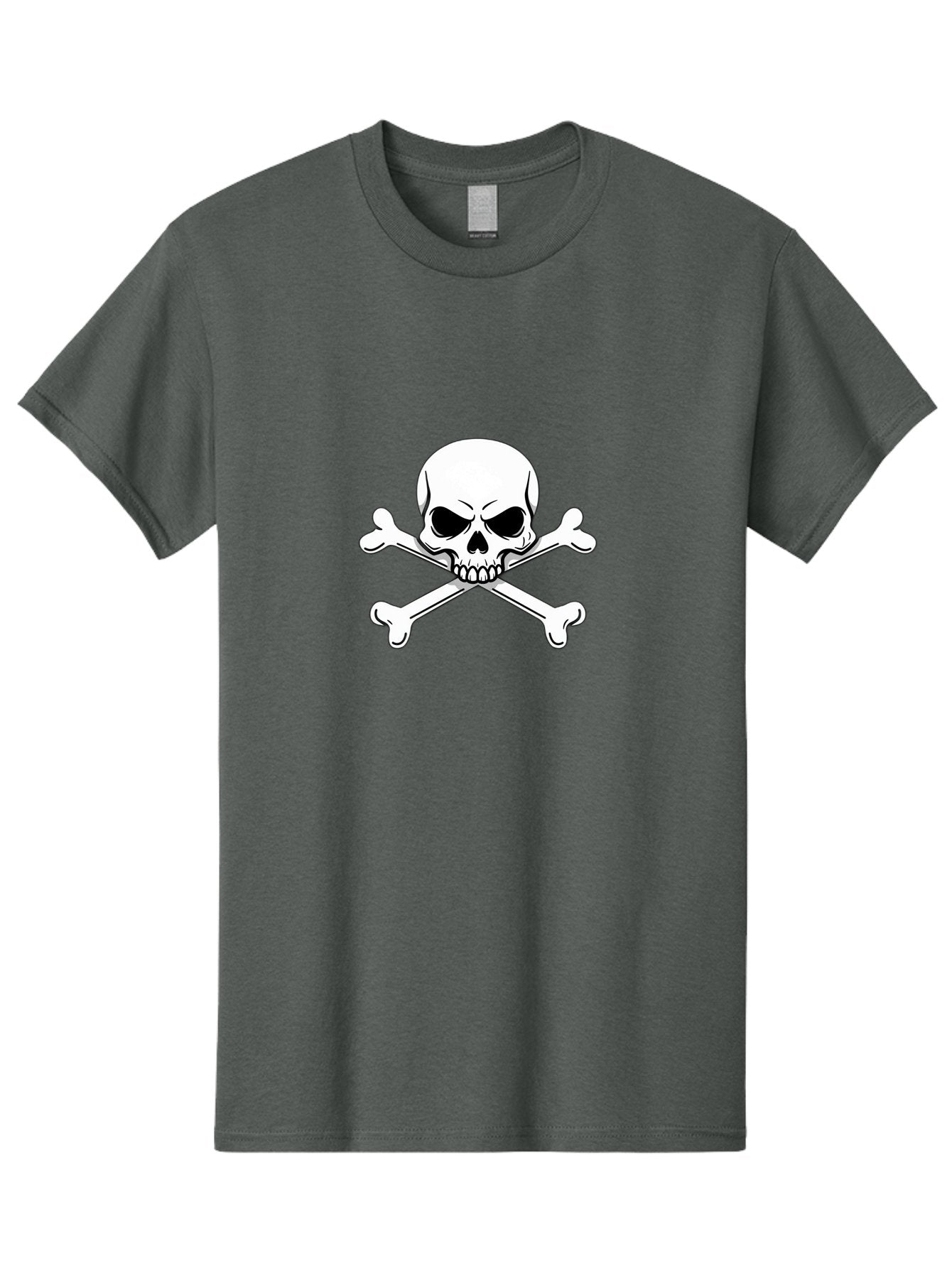 Jolly-Roger-Skull-And-Crossbones Men'S Graphic Tee, 100% Cotton, Comfortable Casual Summer Wear, Machine Washable, Skull And Crossbones, Pirate Symbol, Danger Warning, Jolly Roger Flag, Pirate Flag, Skull Illustration, Pirate Emblem, Bae475 7
