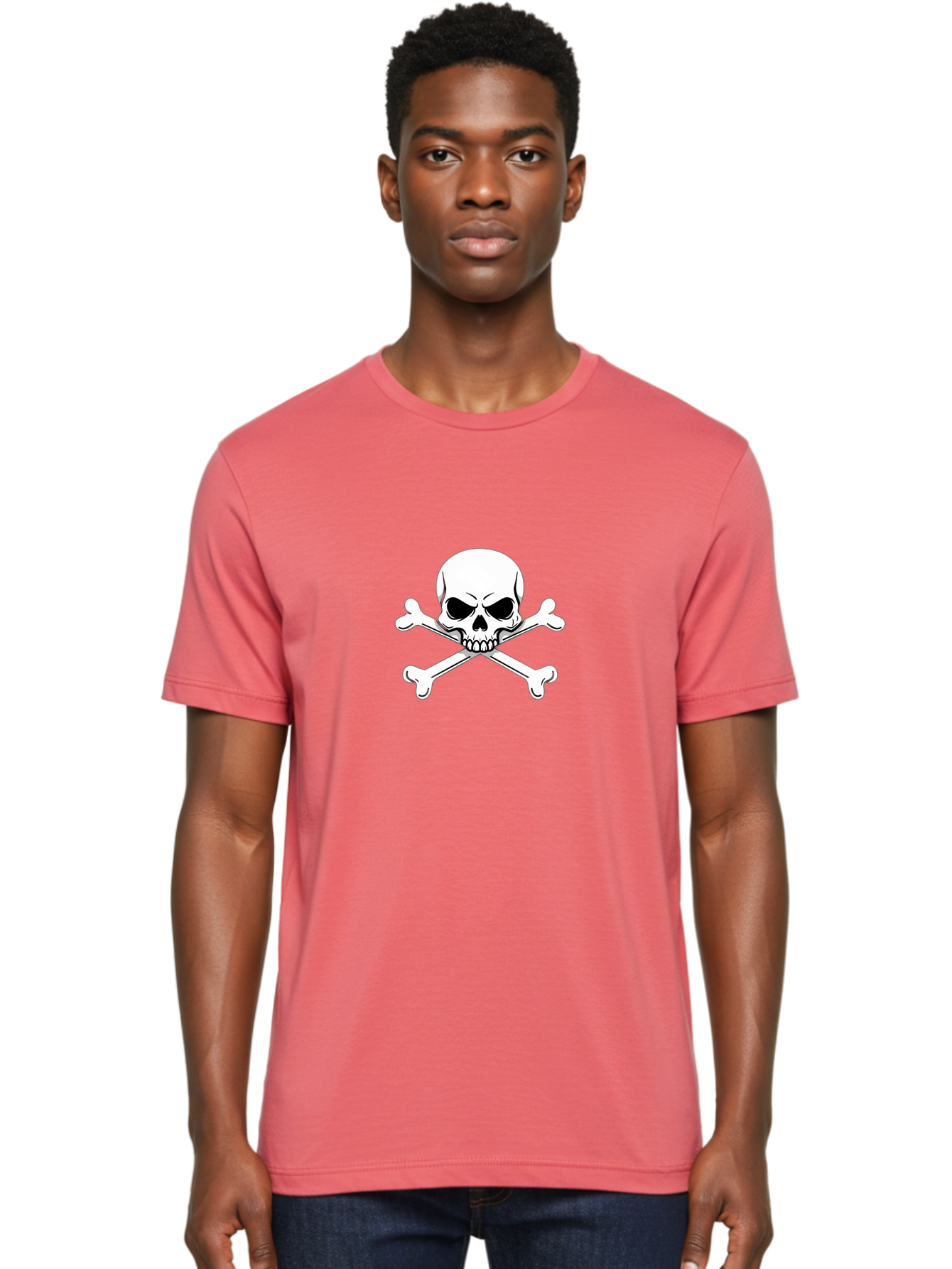 Jolly-Roger-Skull-And-Crossbones Men'S Graphic Tee, 100% Cotton, Comfortable Casual Summer Wear, Machine Washable, Skull And Crossbones, Pirate Symbol, Danger Warning, Jolly Roger Flag, Pirate Flag, Skull Illustration, Pirate Emblem, Bae475 22