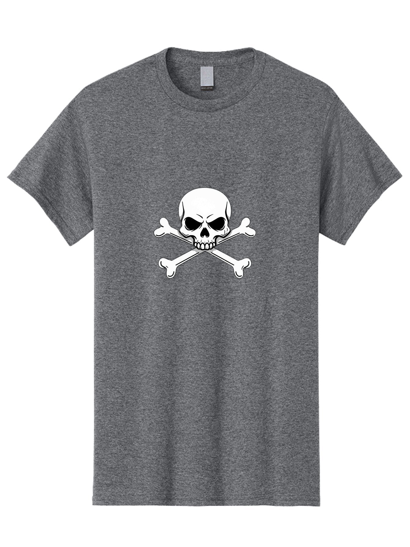 Jolly-Roger-Skull-And-Crossbones Men'S Graphic Tee, 100% Cotton, Comfortable Casual Summer Wear, Machine Washable, Skull And Crossbones, Pirate Symbol, Danger Warning, Jolly Roger Flag, Pirate Flag, Skull Illustration, Pirate Emblem, Bae475 14