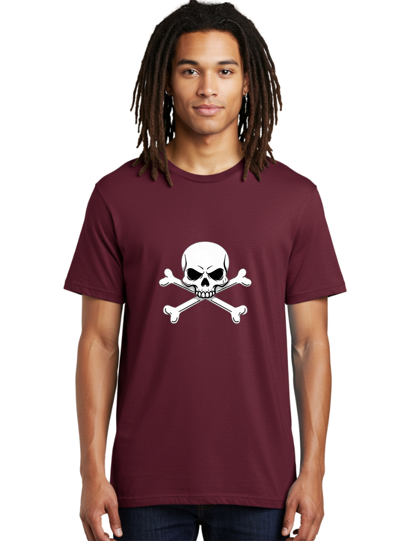 Jolly-Roger-Skull-And-Crossbones Men'S Graphic Tee, 100% Cotton, Comfortable Casual Summer Wear, Machine Washable, Skull And Crossbones, Pirate Symbol, Danger Warning, Jolly Roger Flag, Pirate Flag, Skull Illustration, Pirate Emblem, Bae475 29