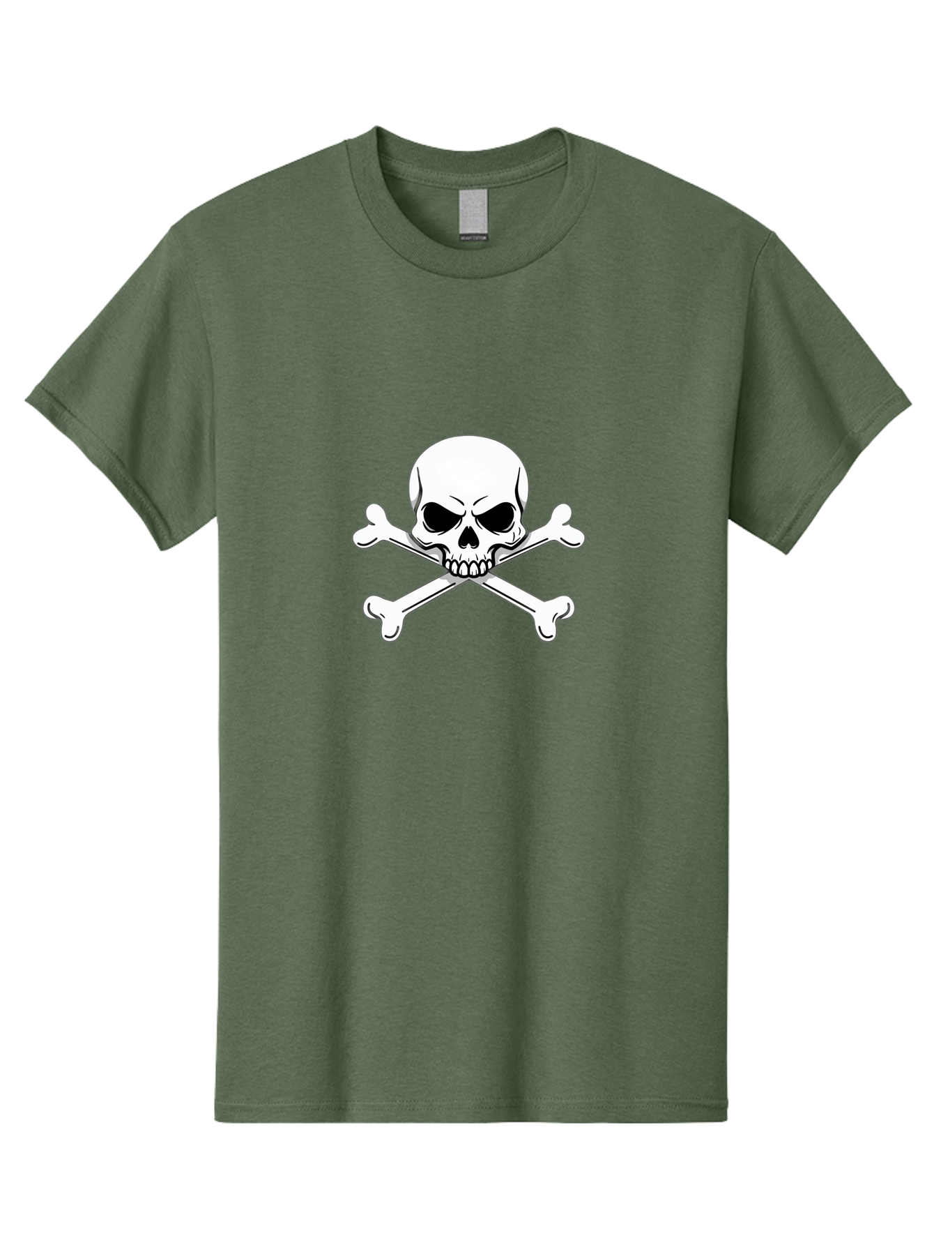Jolly-Roger-Skull-And-Crossbones Men'S Graphic Tee, 100% Cotton, Comfortable Casual Summer Wear, Machine Washable, Skull And Crossbones, Pirate Symbol, Danger Warning, Jolly Roger Flag, Pirate Flag, Skull Illustration, Pirate Emblem, Bae475 3